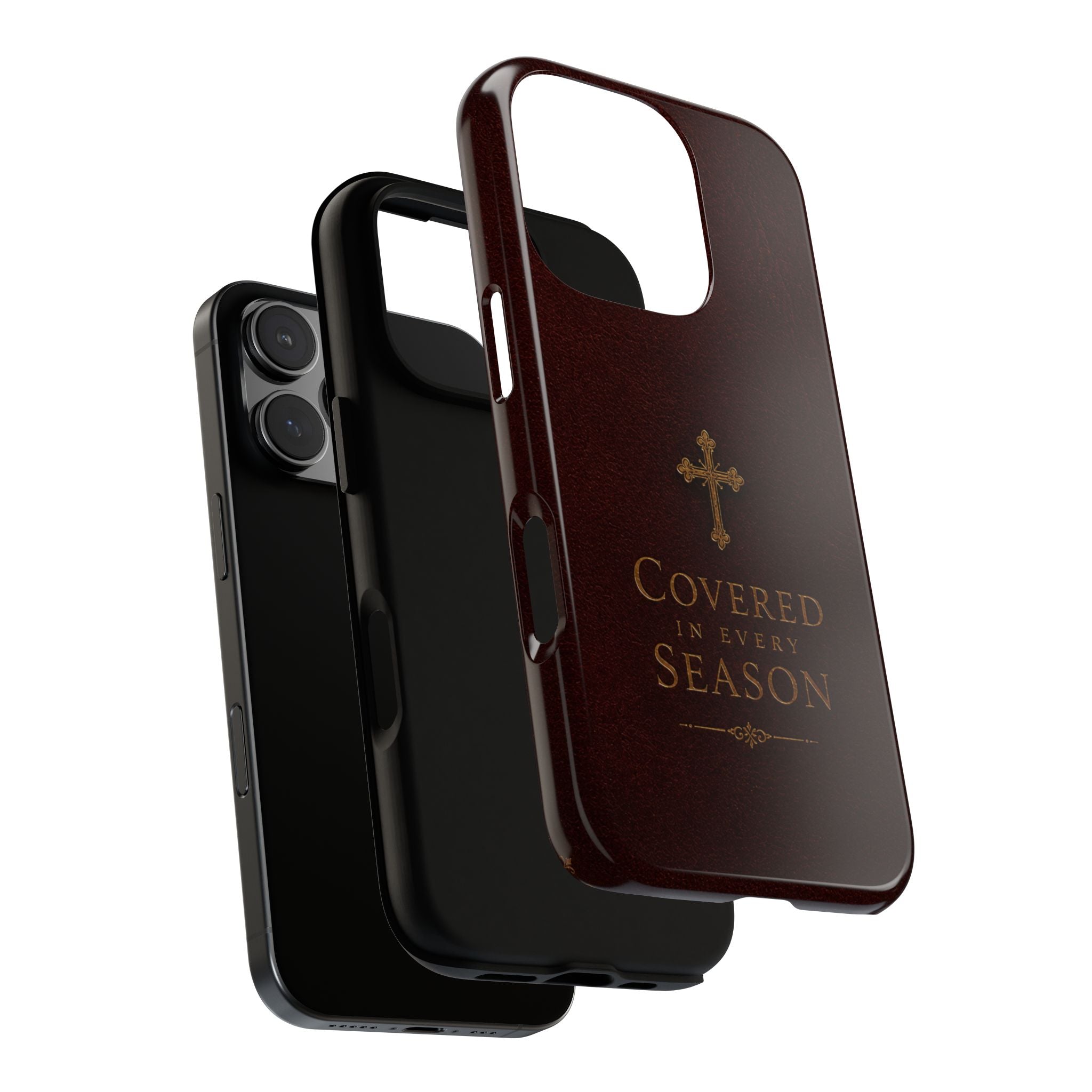 Covered in Every Season Christian Cross Phone Case