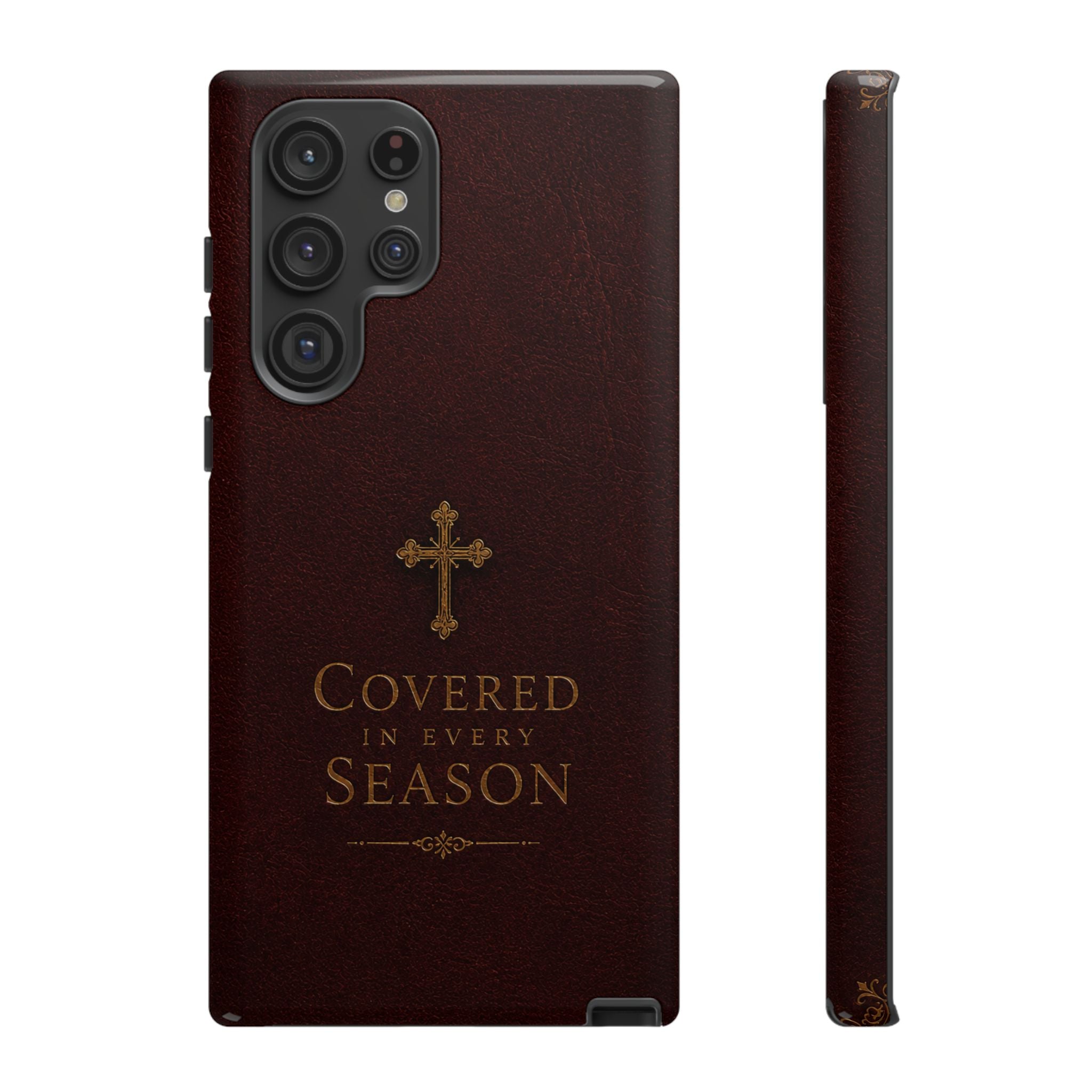 Covered in Every Season Christian Cross Phone Case