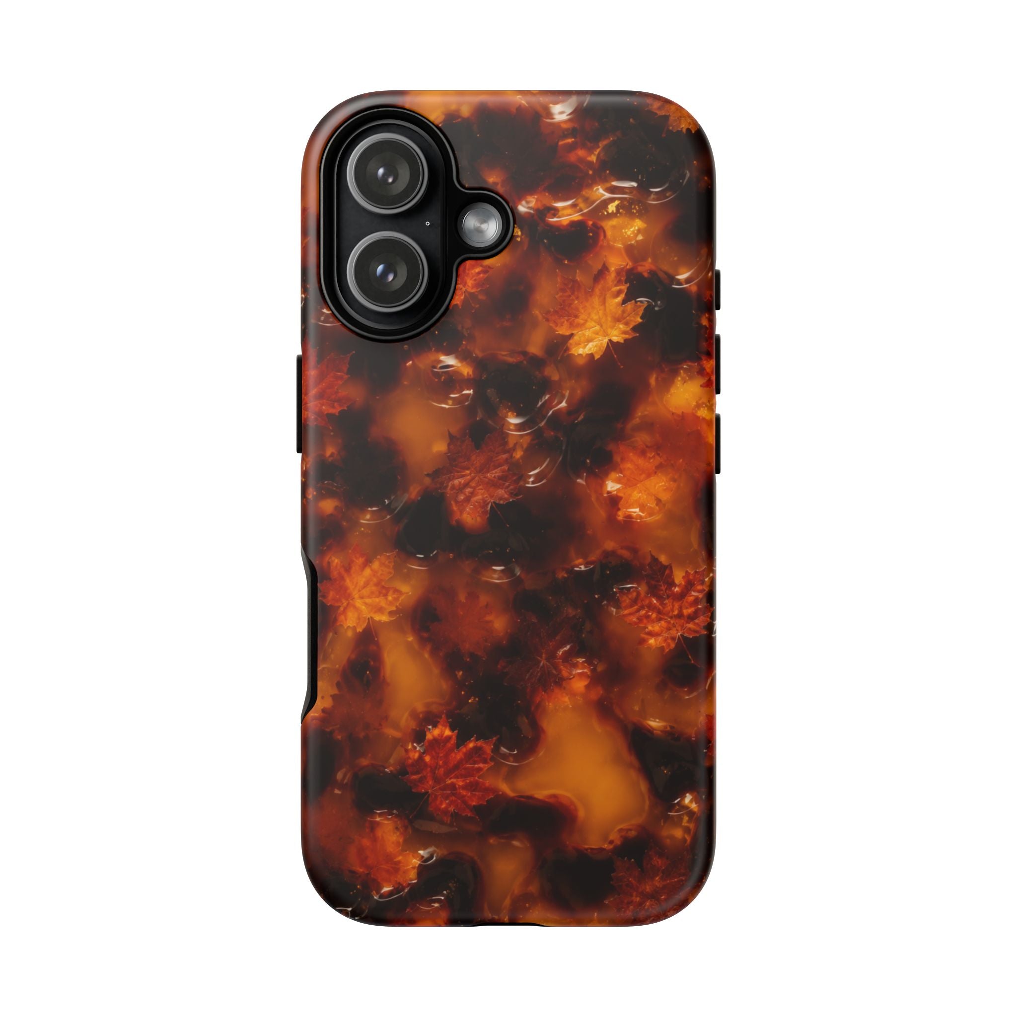 Amber Autumn Maple Leaf Phone Case