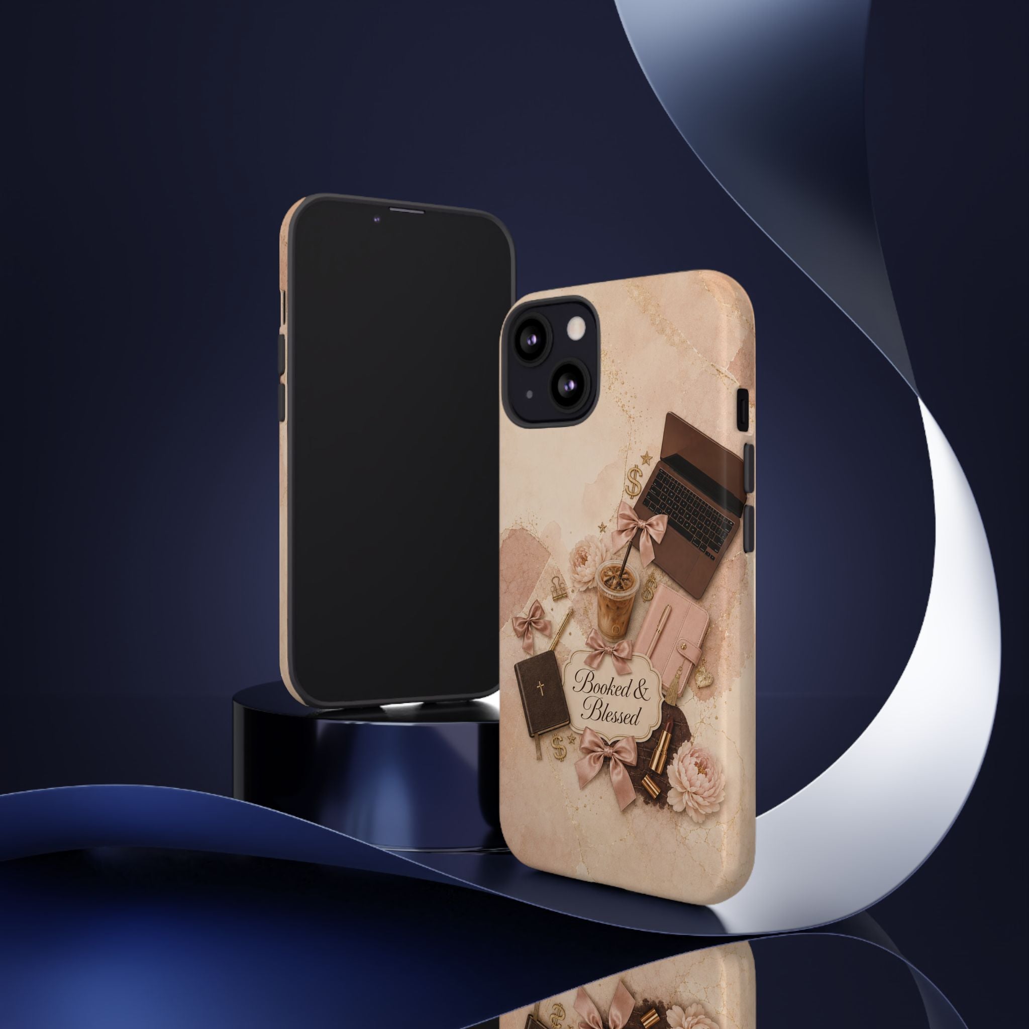 Booked & Blessed Christian Book Lover Phone Case