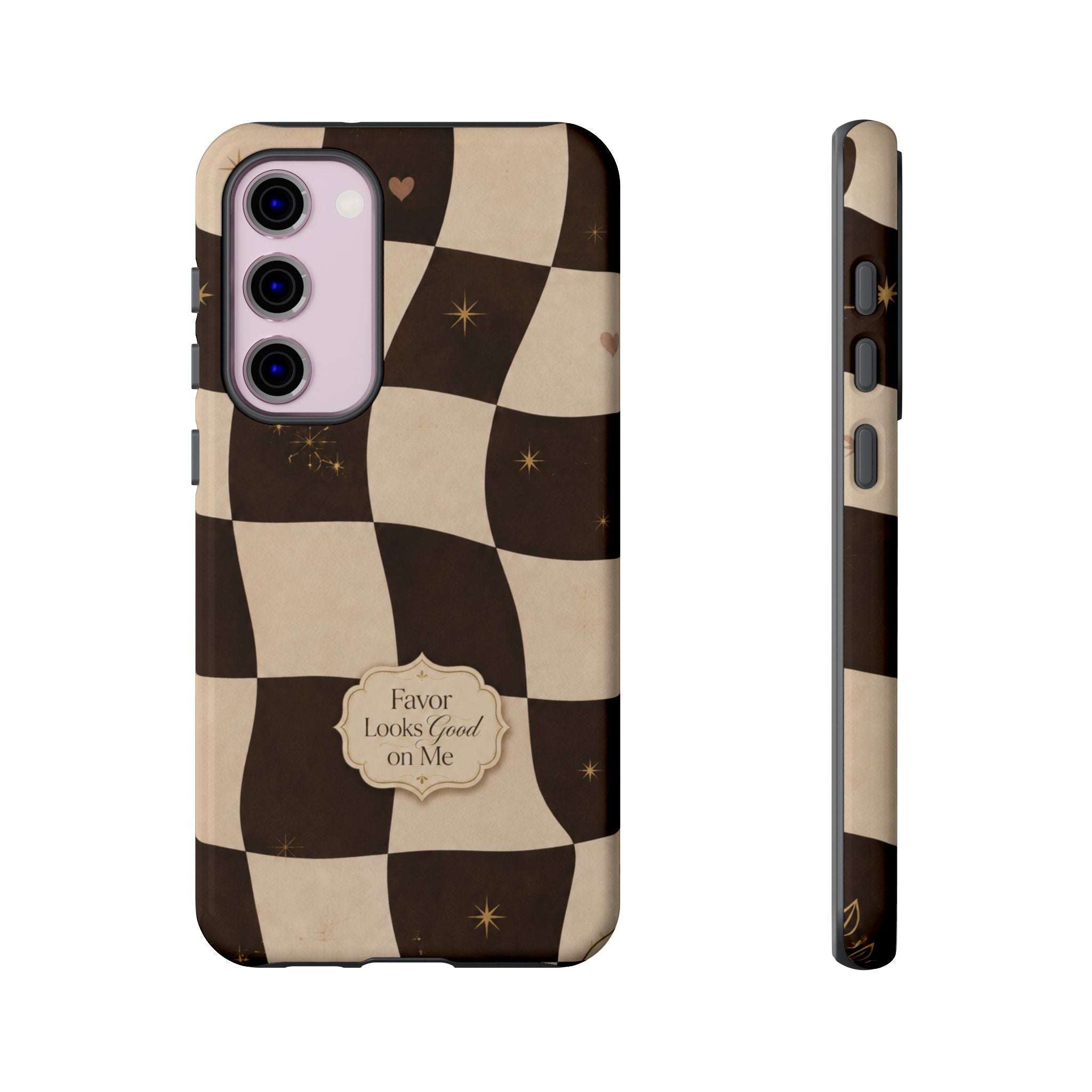 Favor Looks Good on Me Vintage Checkerboard Phone Case