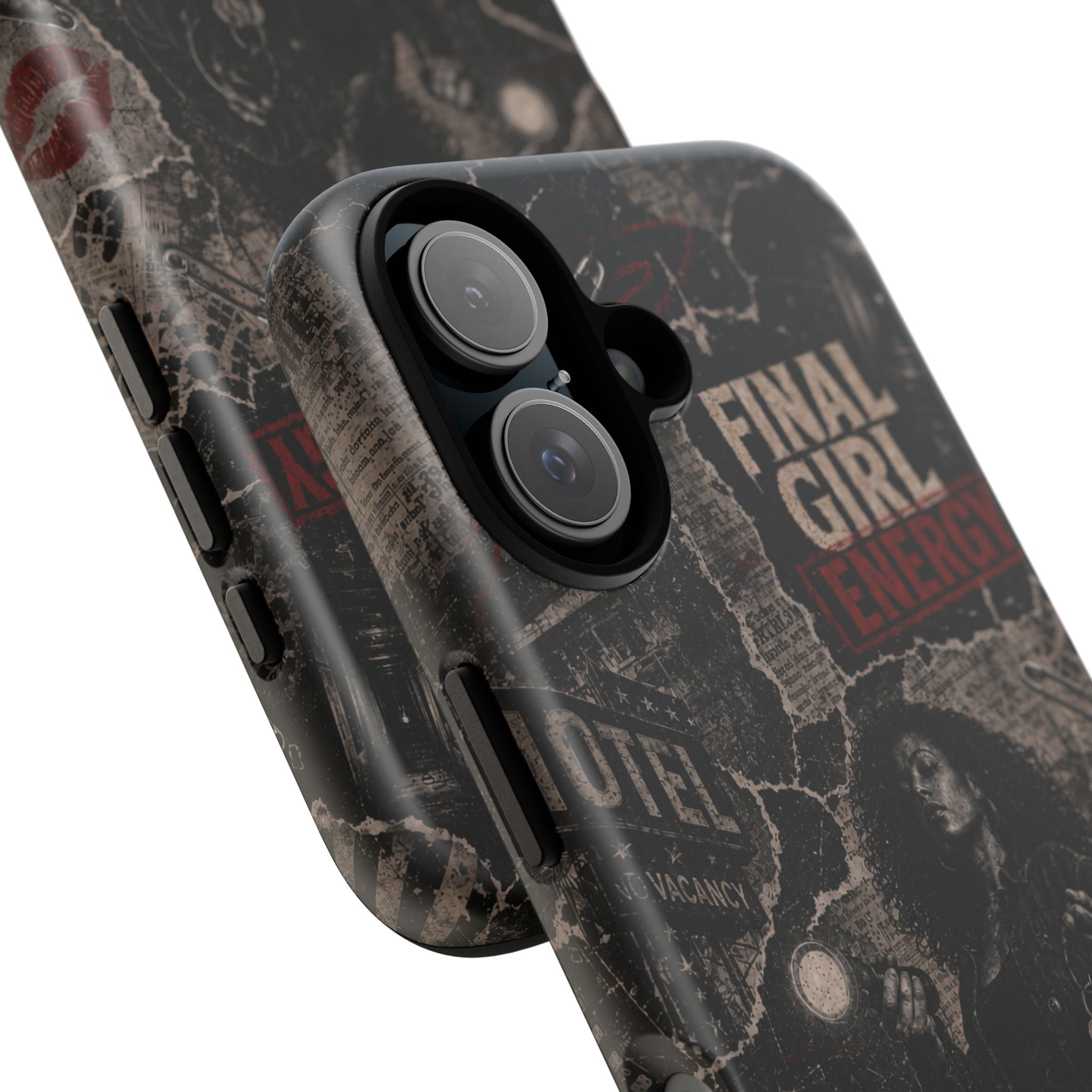 Final Girl Energy Horror Collage Phone Case