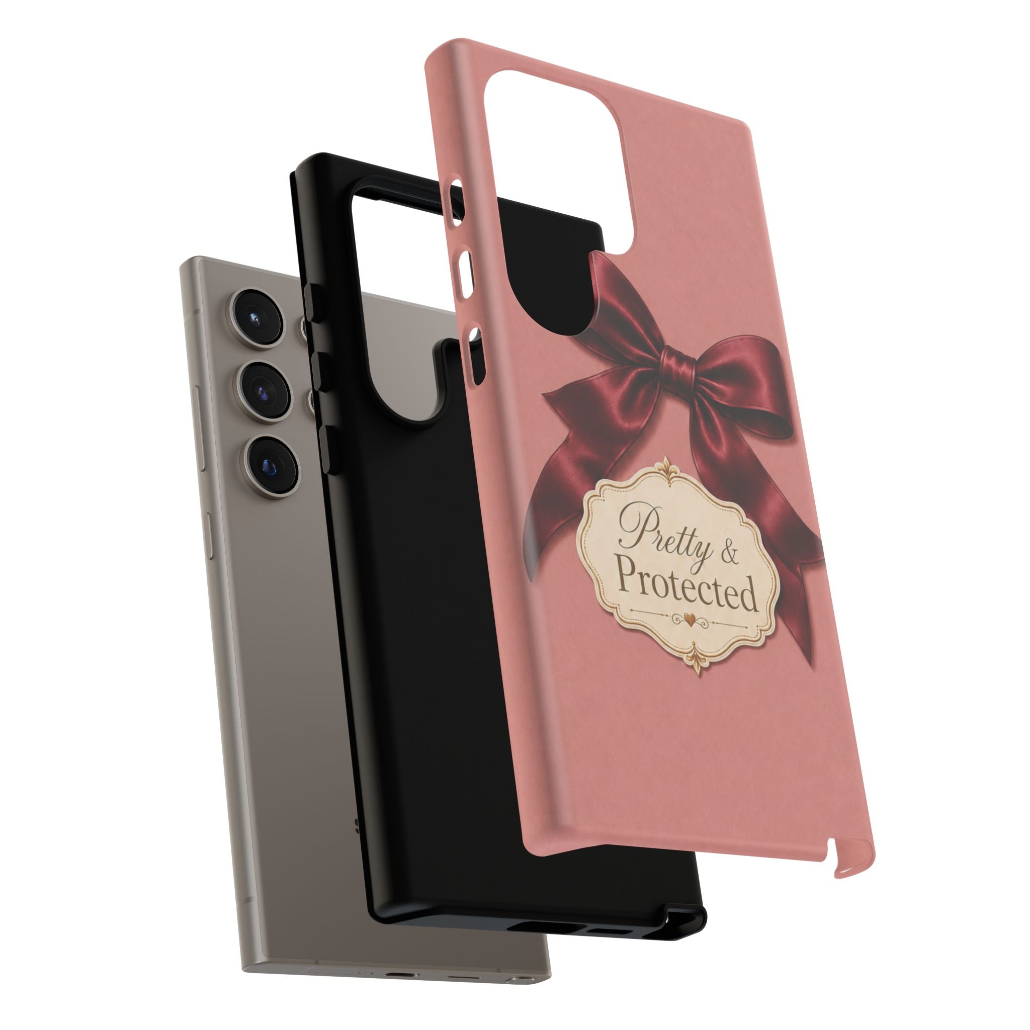 Pretty & Protected Bow Christian Phone Case