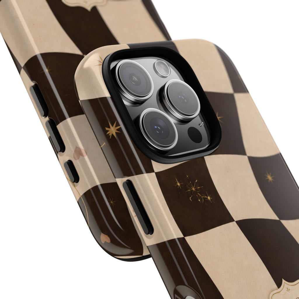 Favor Looks Good on Me Vintage Checkerboard Phone Case