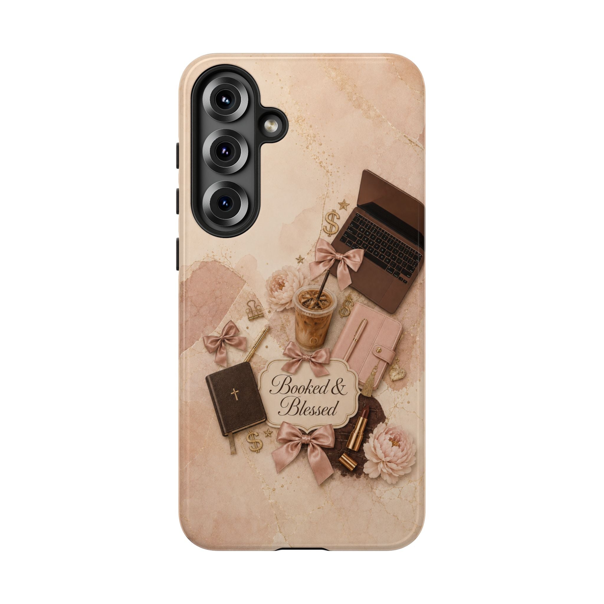 Booked & Blessed Christian Book Lover Phone Case