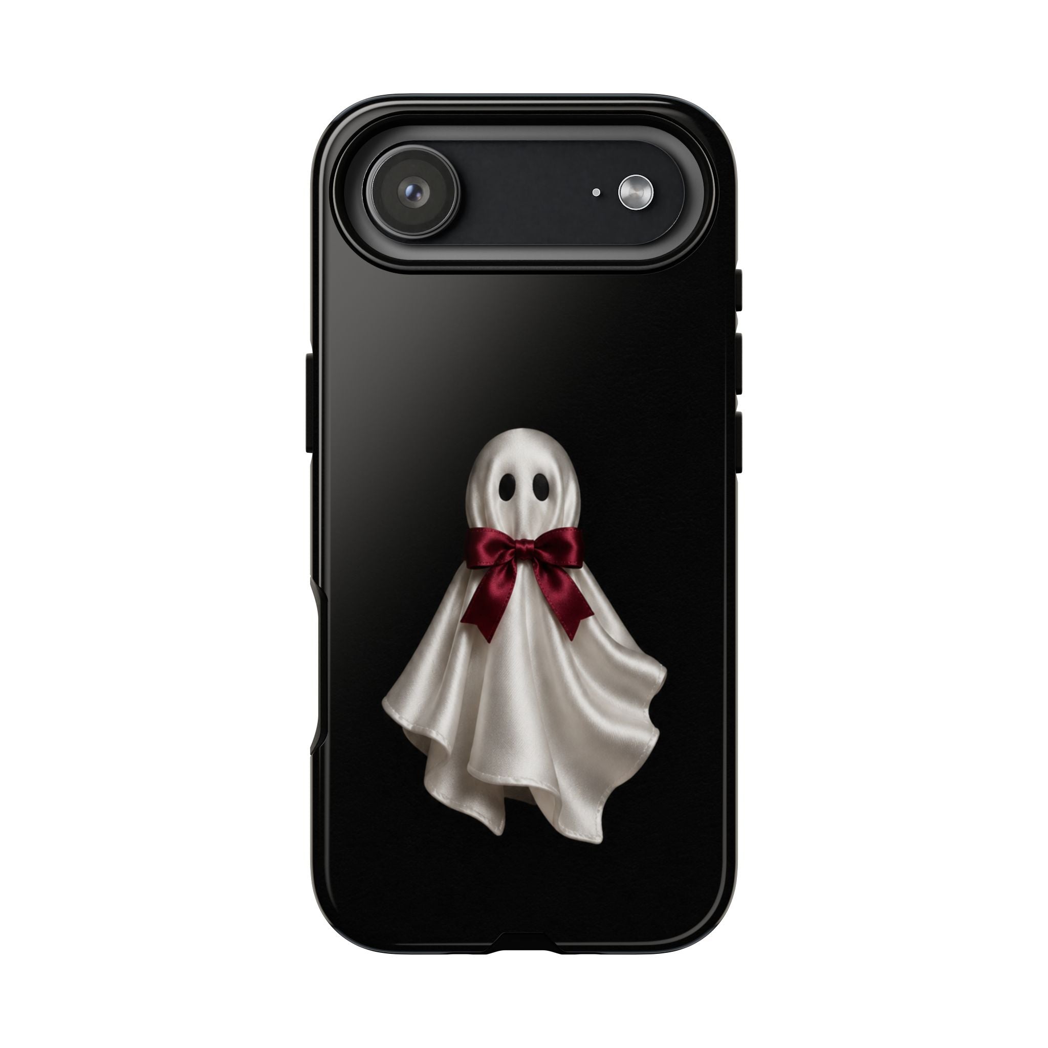 Burgundy Bow Ghost Spooky Phone Case