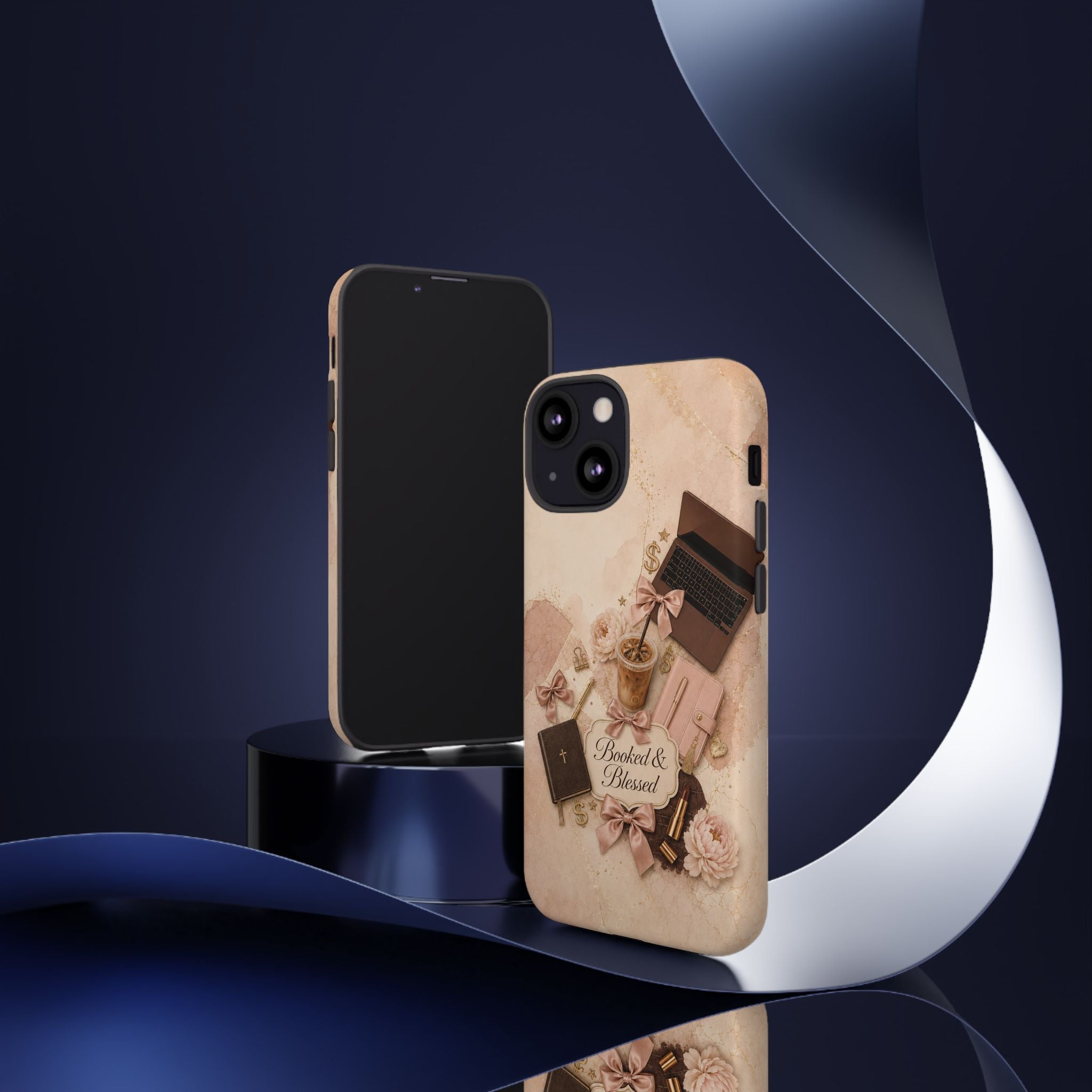 Booked & Blessed Christian Book Lover Phone Case