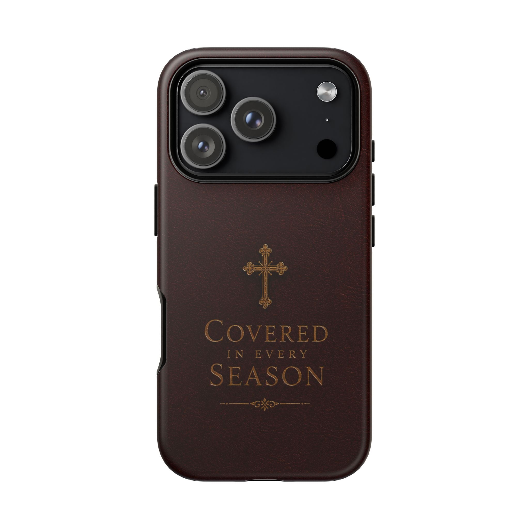 Covered in Every Season Christian Cross Phone Case