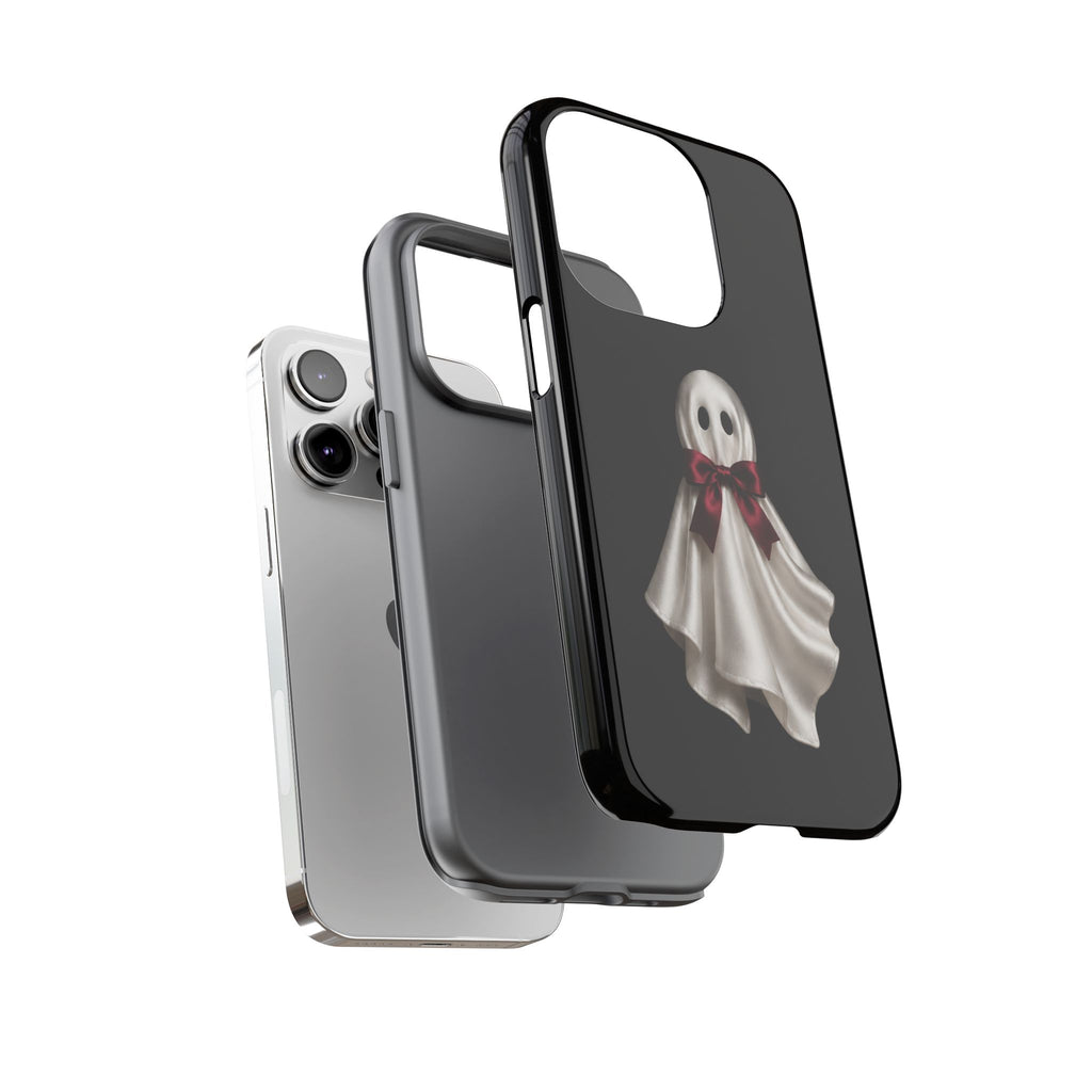 Burgundy Bow Ghost Spooky Phone Case