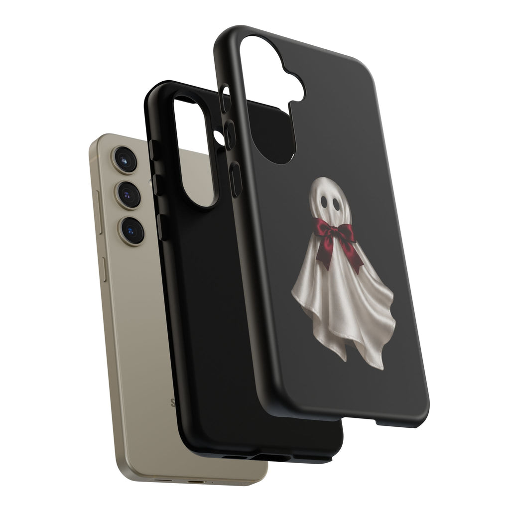 Burgundy Bow Ghost Spooky Phone Case
