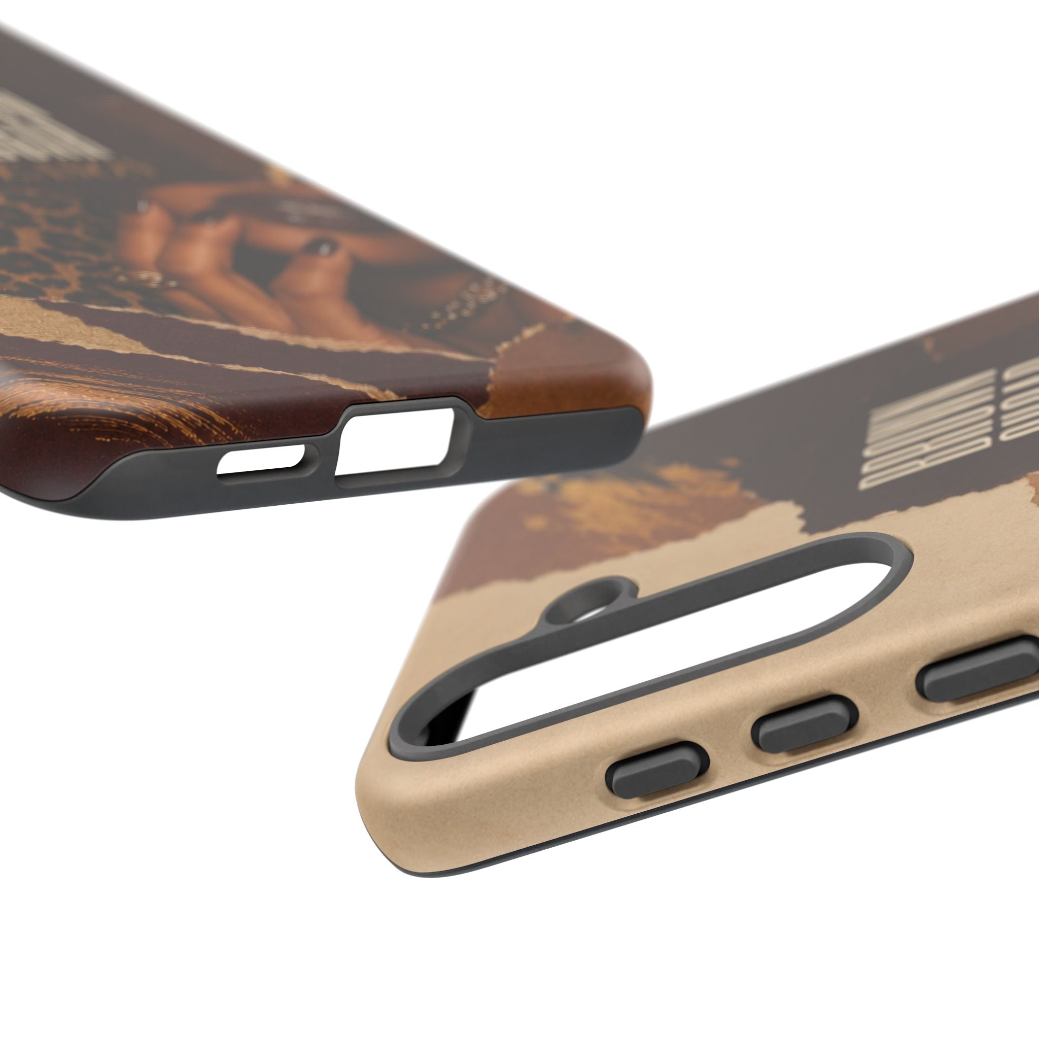 Brown Sugar Season Leopard Collage Phone Case