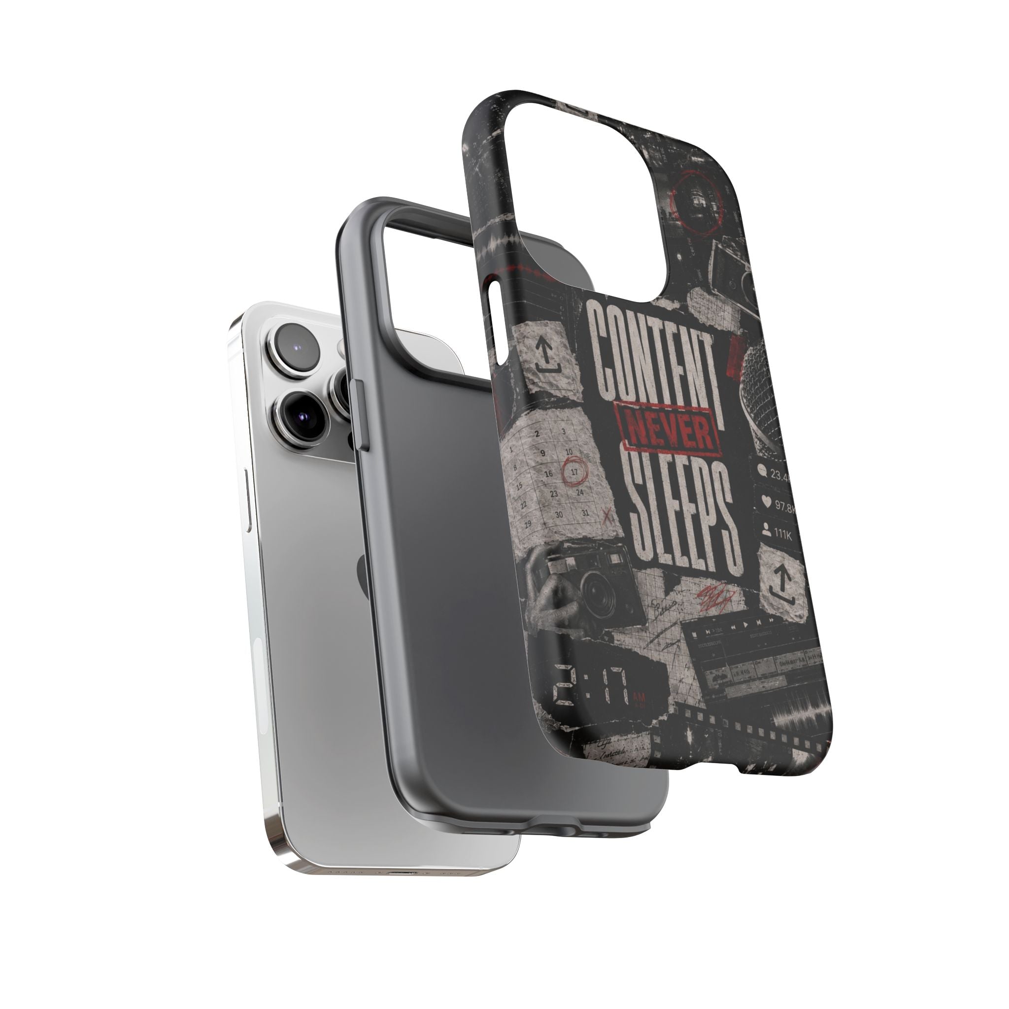 Content Never Sleeps Creator Phone Case