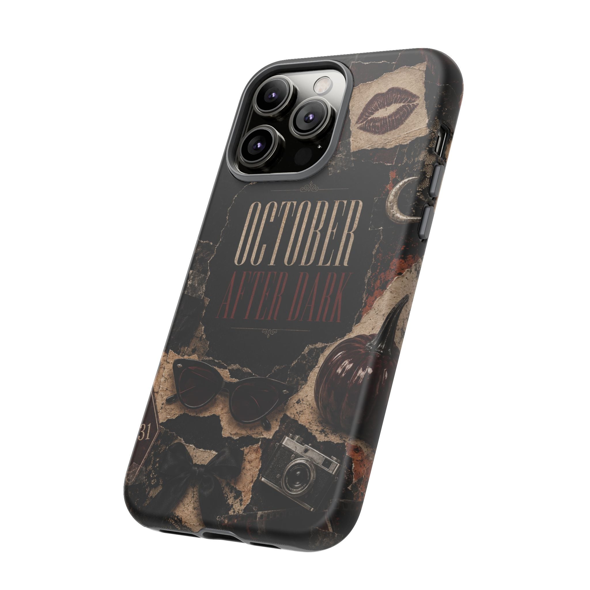 October After Dark Gothic Collage Phone Case