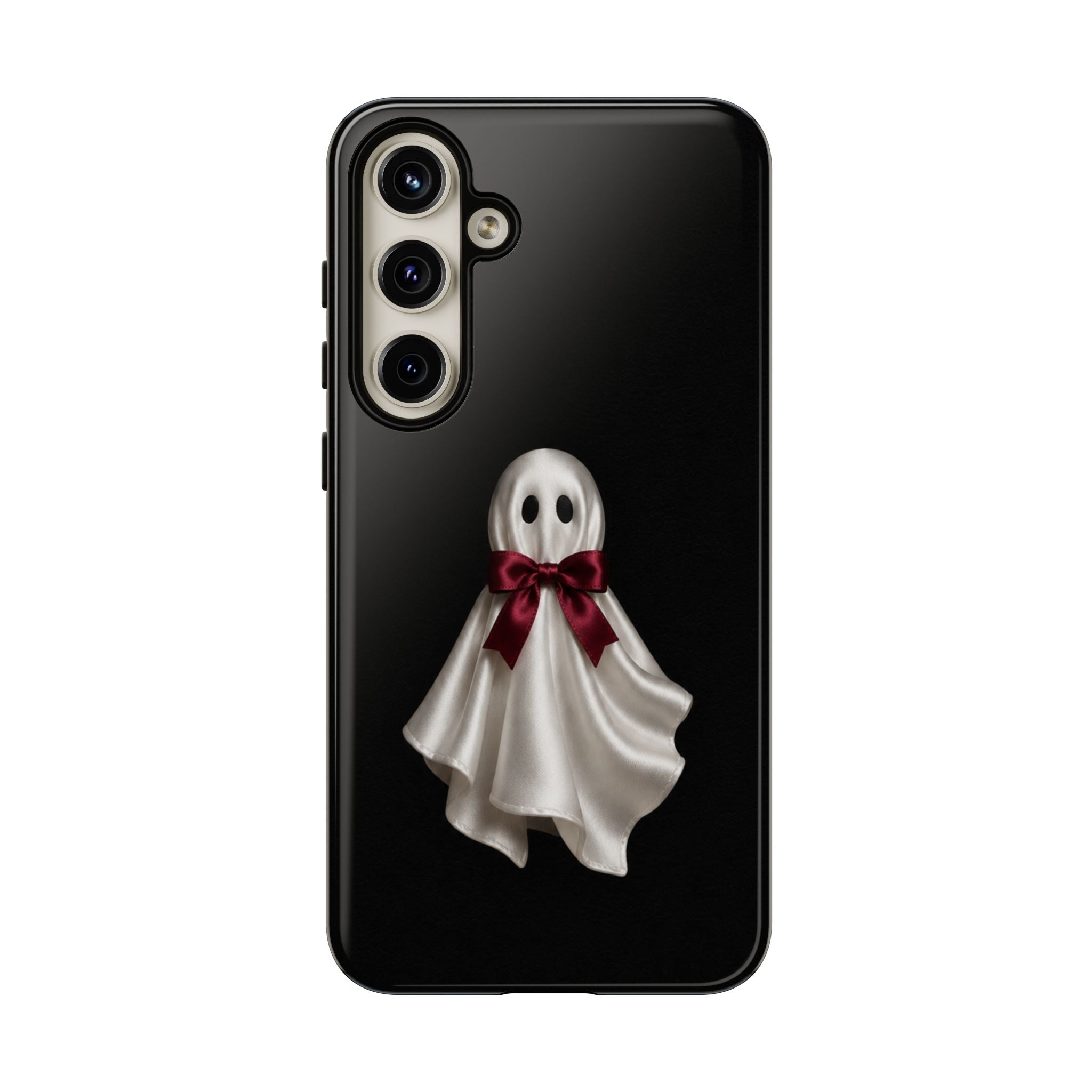 Burgundy Bow Ghost Spooky Phone Case