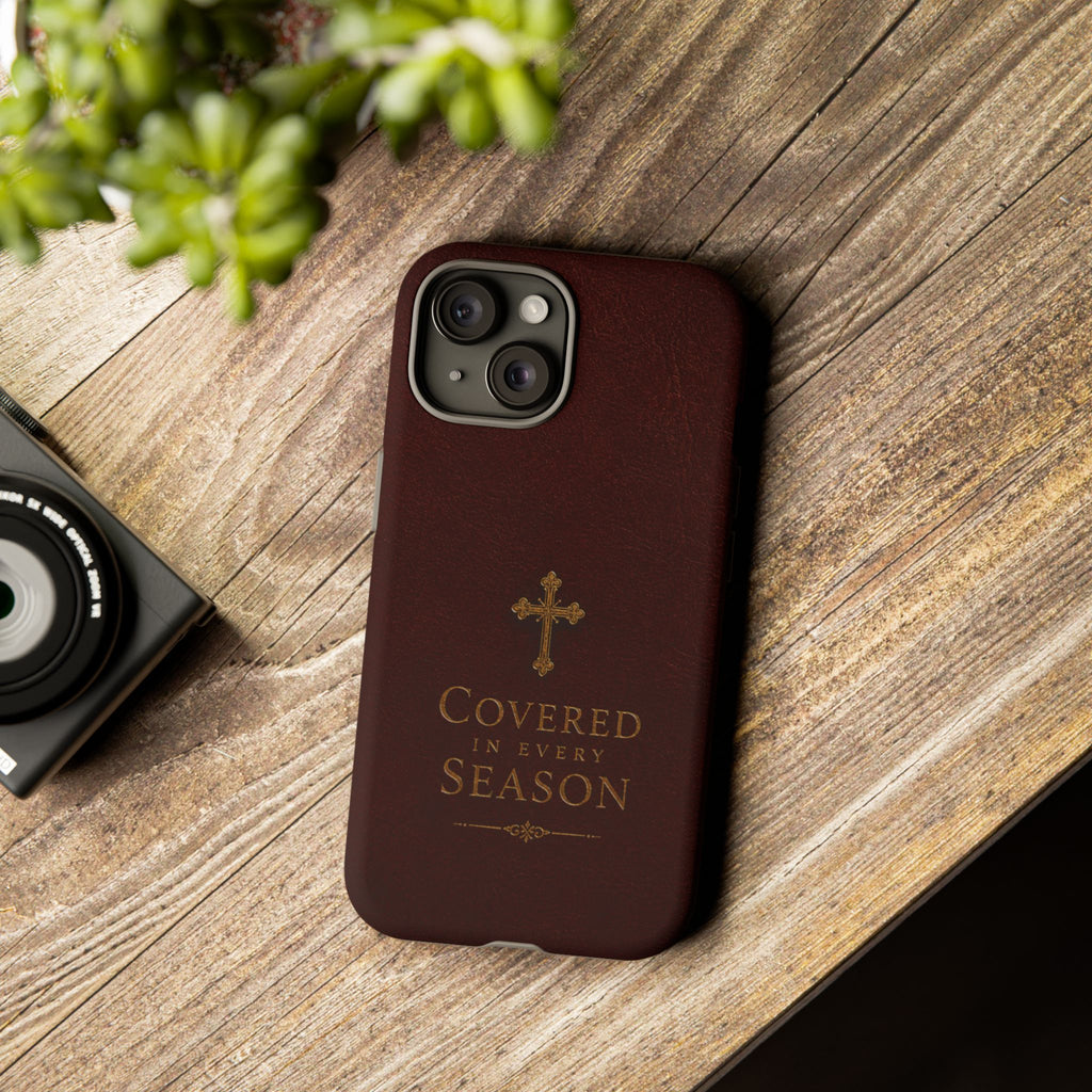 Covered in Every Season Christian Cross Phone Case