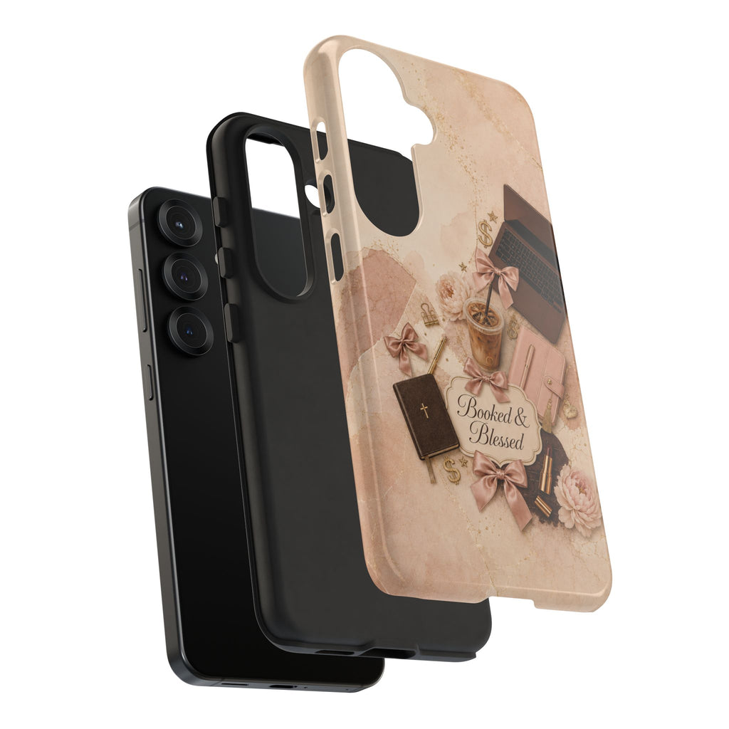 Booked & Blessed Christian Book Lover Phone Case