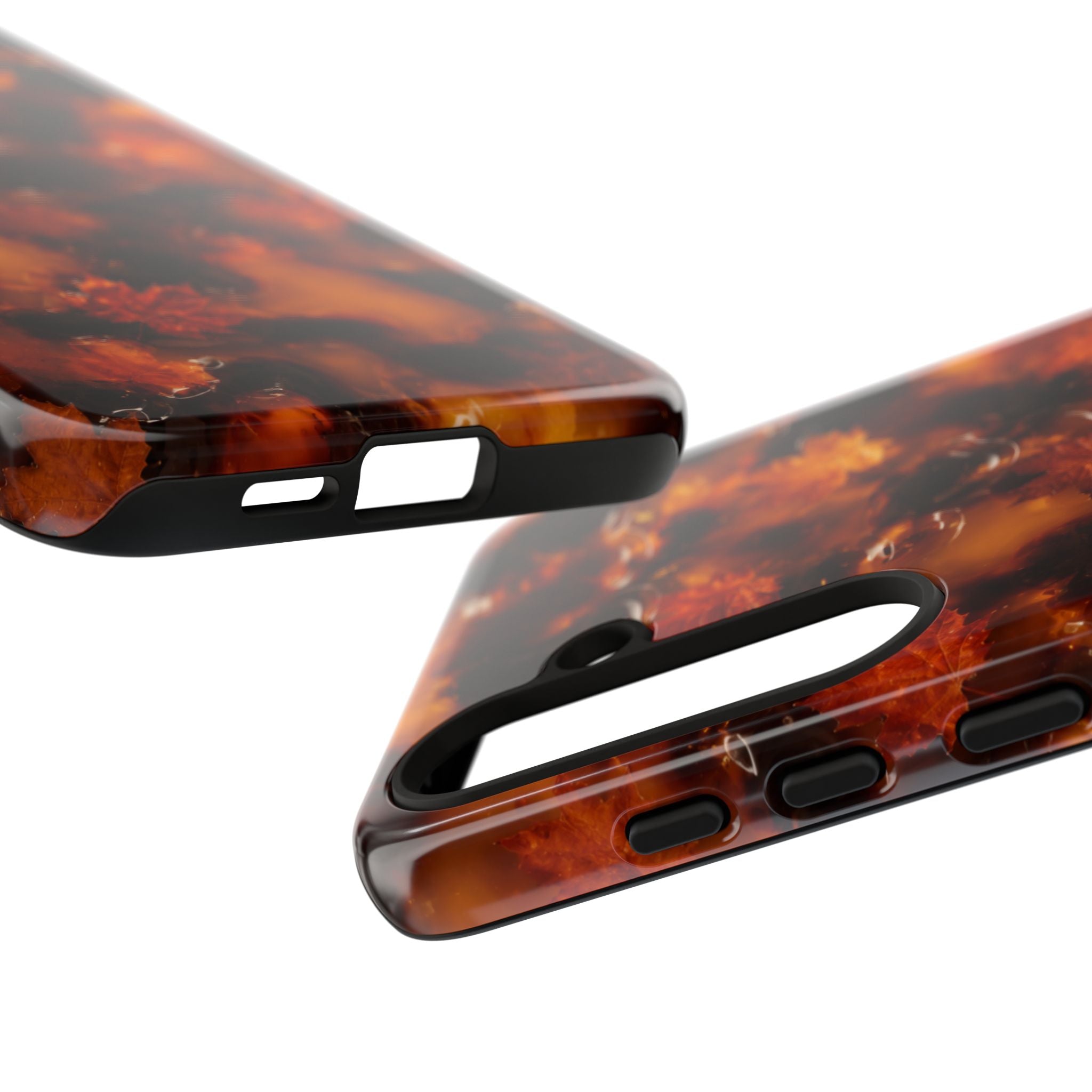 Amber Autumn Maple Leaf Phone Case
