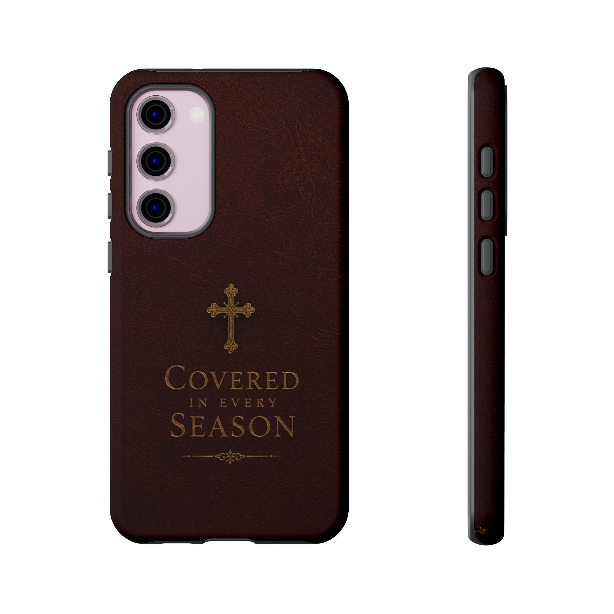 Covered in Every Season Christian Cross Phone Case