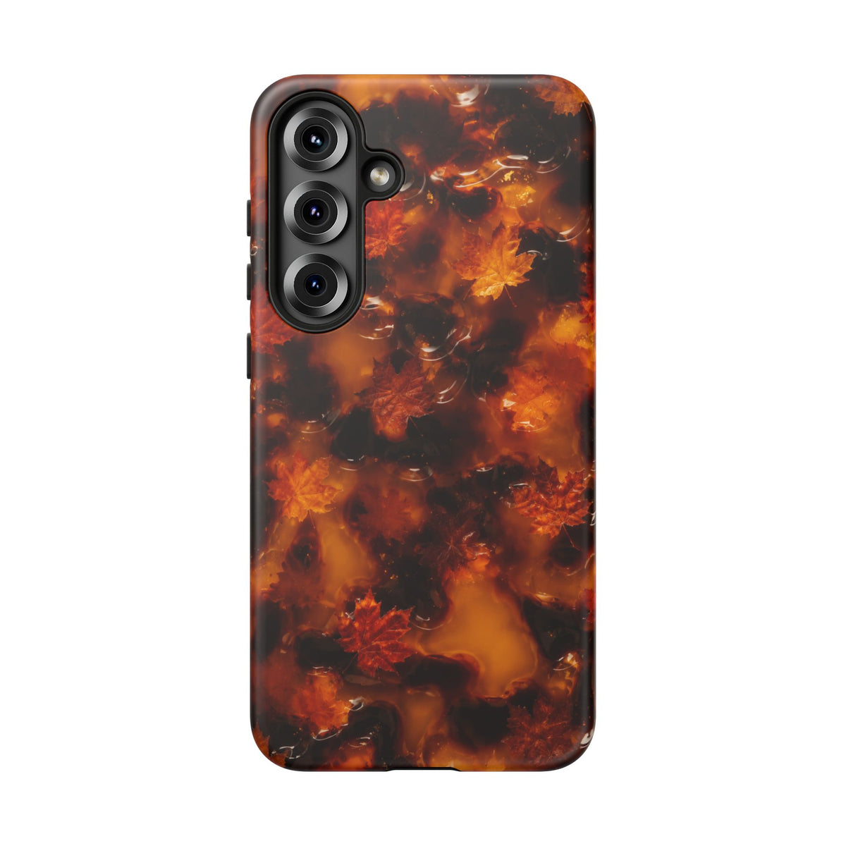 Amber Autumn Maple Leaf Phone Case