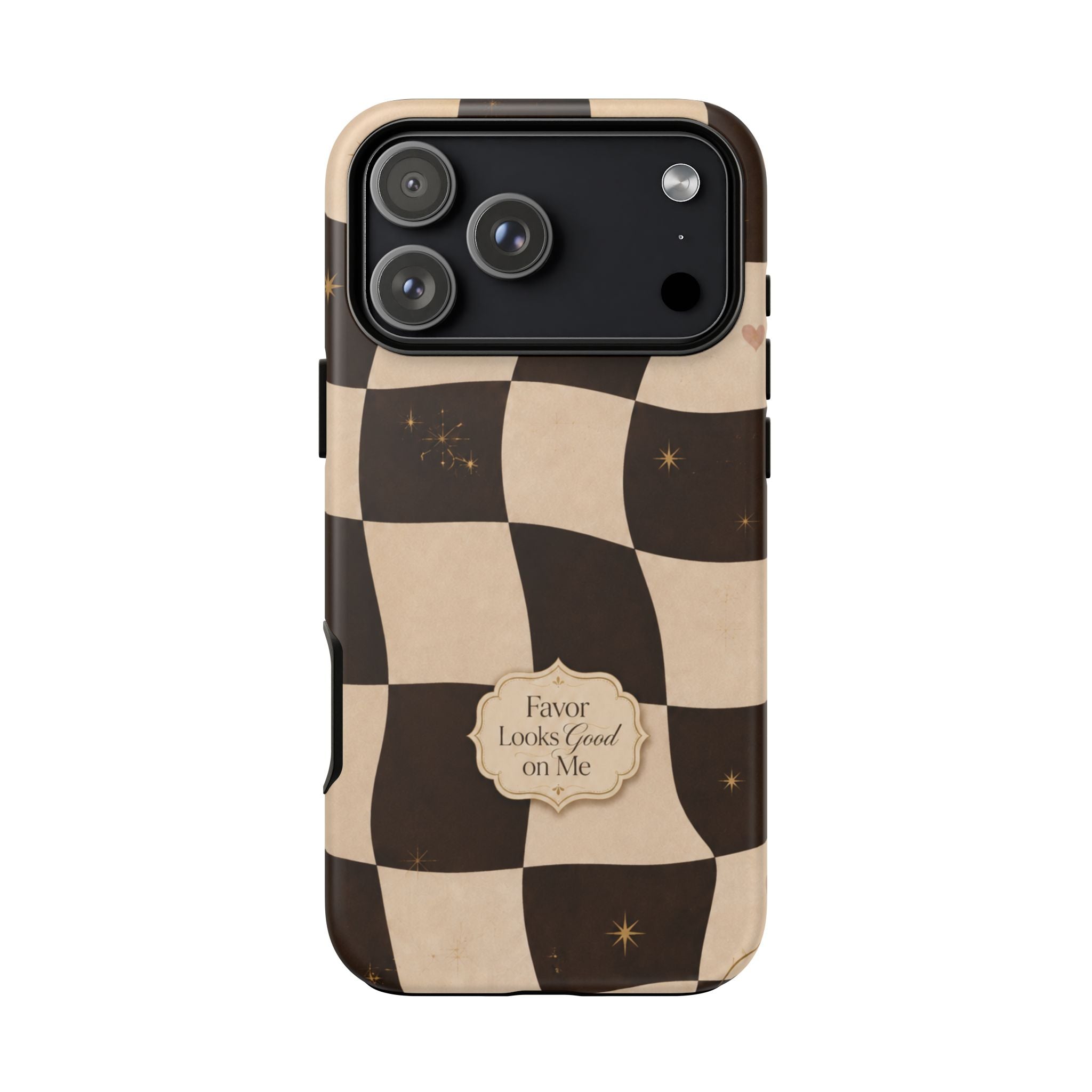 Favor Looks Good on Me Vintage Checkerboard Phone Case