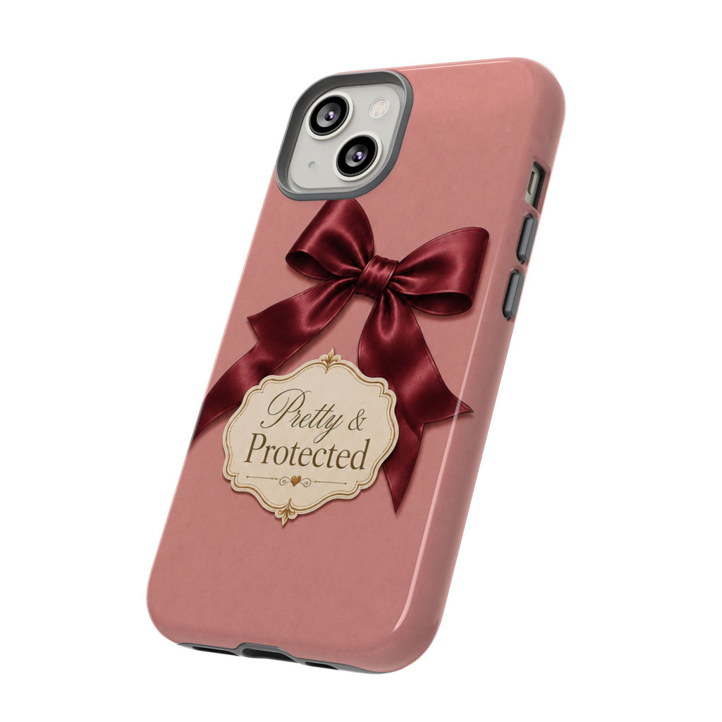 Pretty & Protected Bow Christian Phone Case