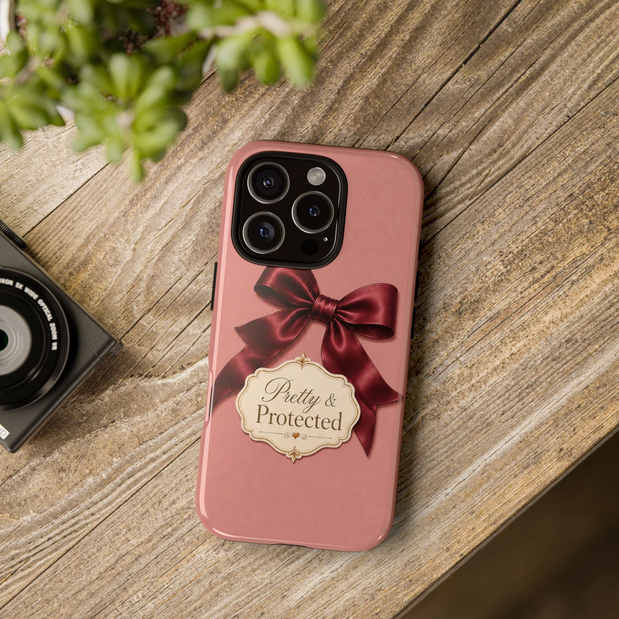 Pretty & Protected Bow Christian Phone Case