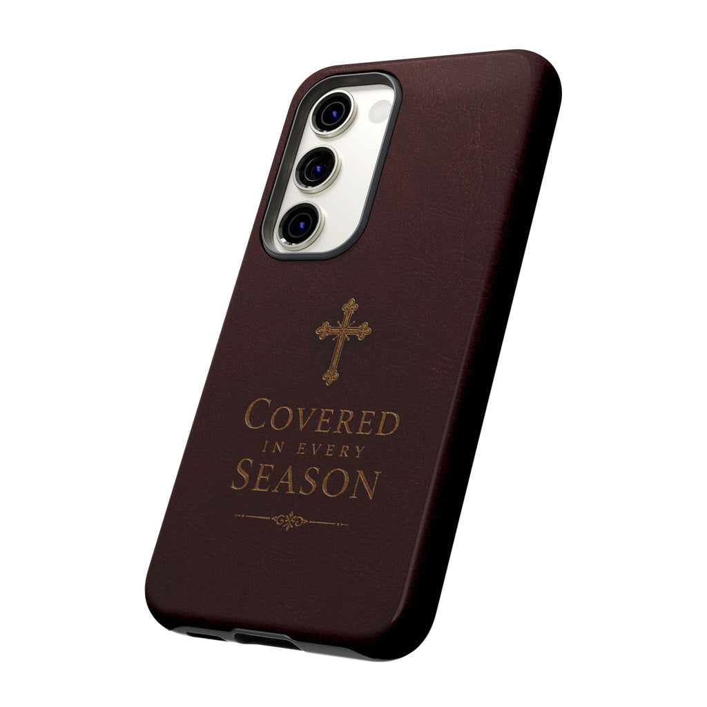 Covered in Every Season Christian Cross Phone Case