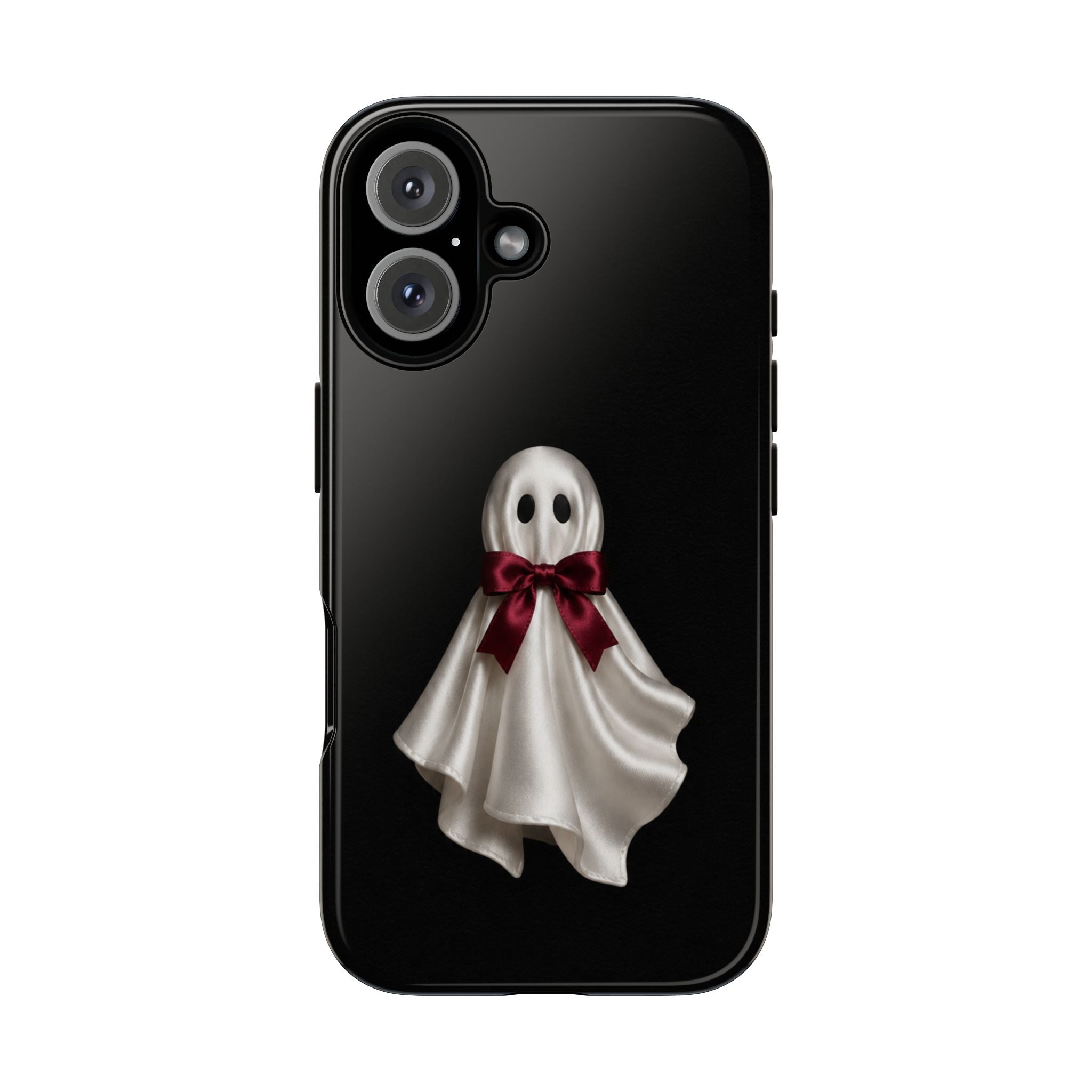 Burgundy Bow Ghost Spooky Phone Case