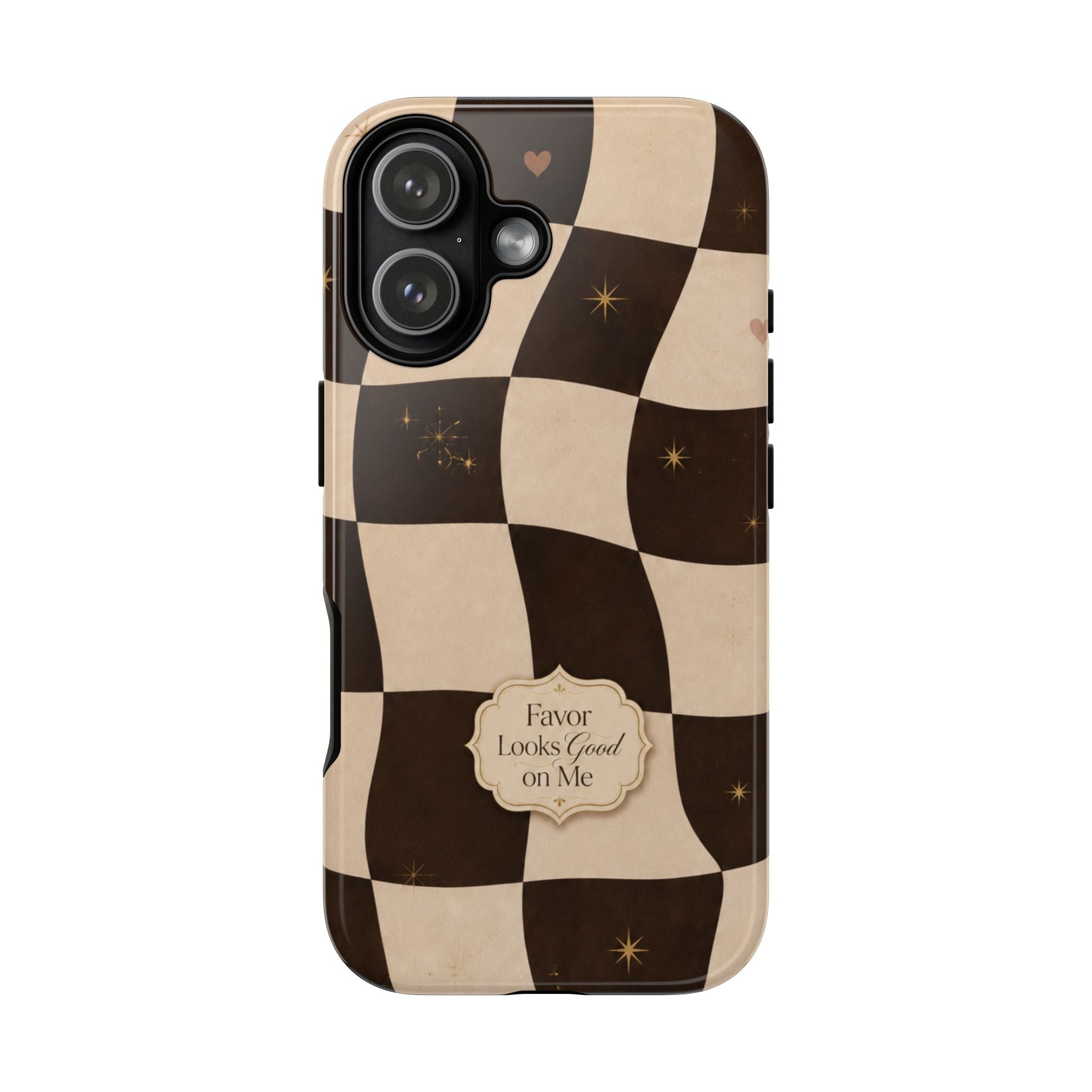 Favor Looks Good on Me Vintage Checkerboard Phone Case