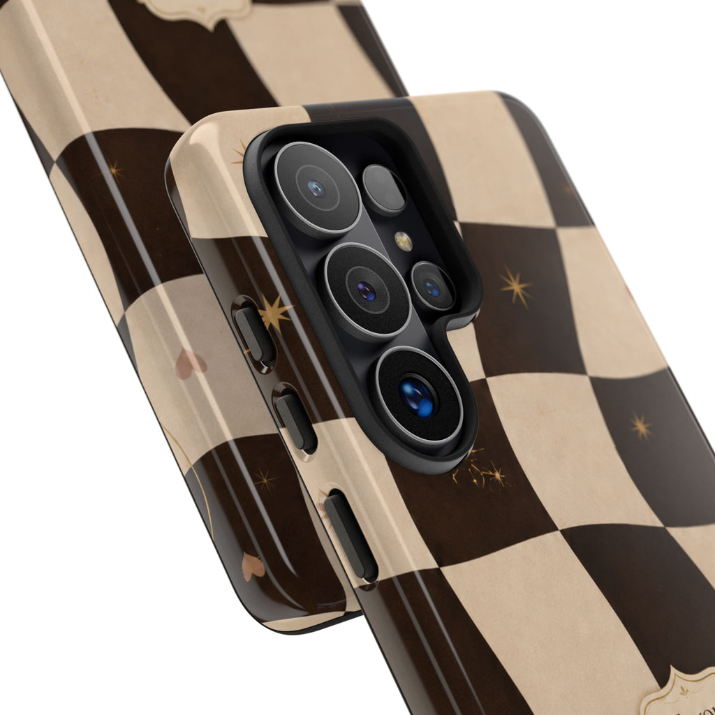 Favor Looks Good on Me Vintage Checkerboard Phone Case