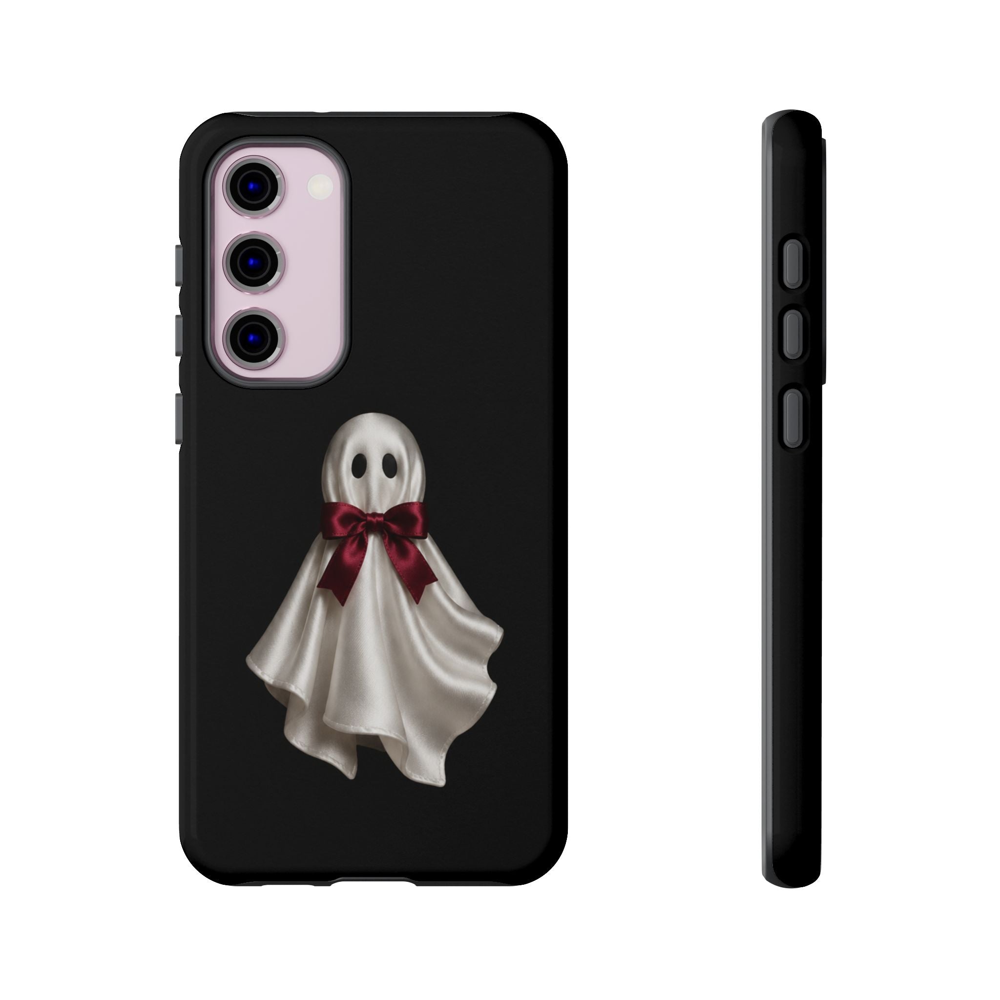 Burgundy Bow Ghost Spooky Phone Case