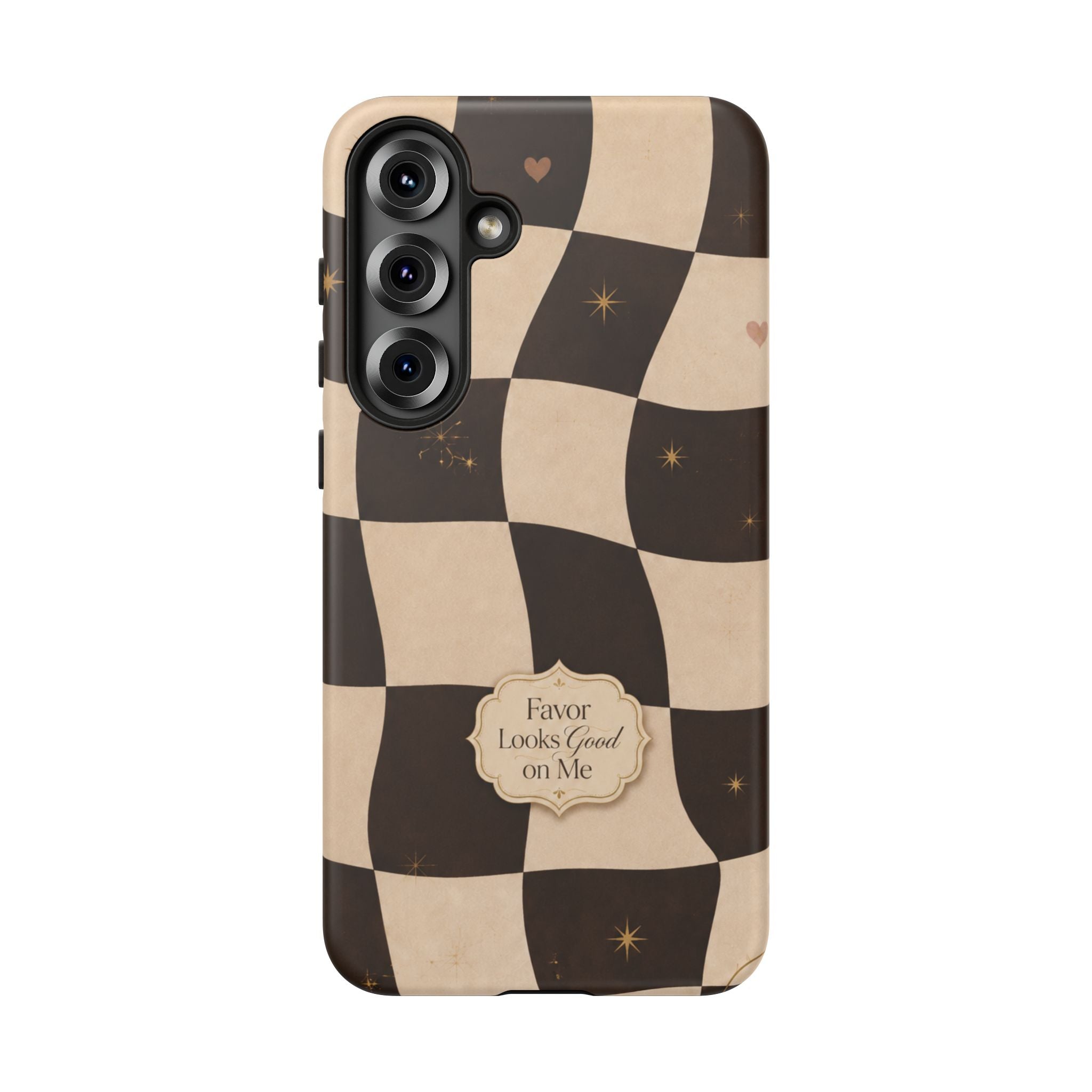 Favor Looks Good on Me Vintage Checkerboard Phone Case