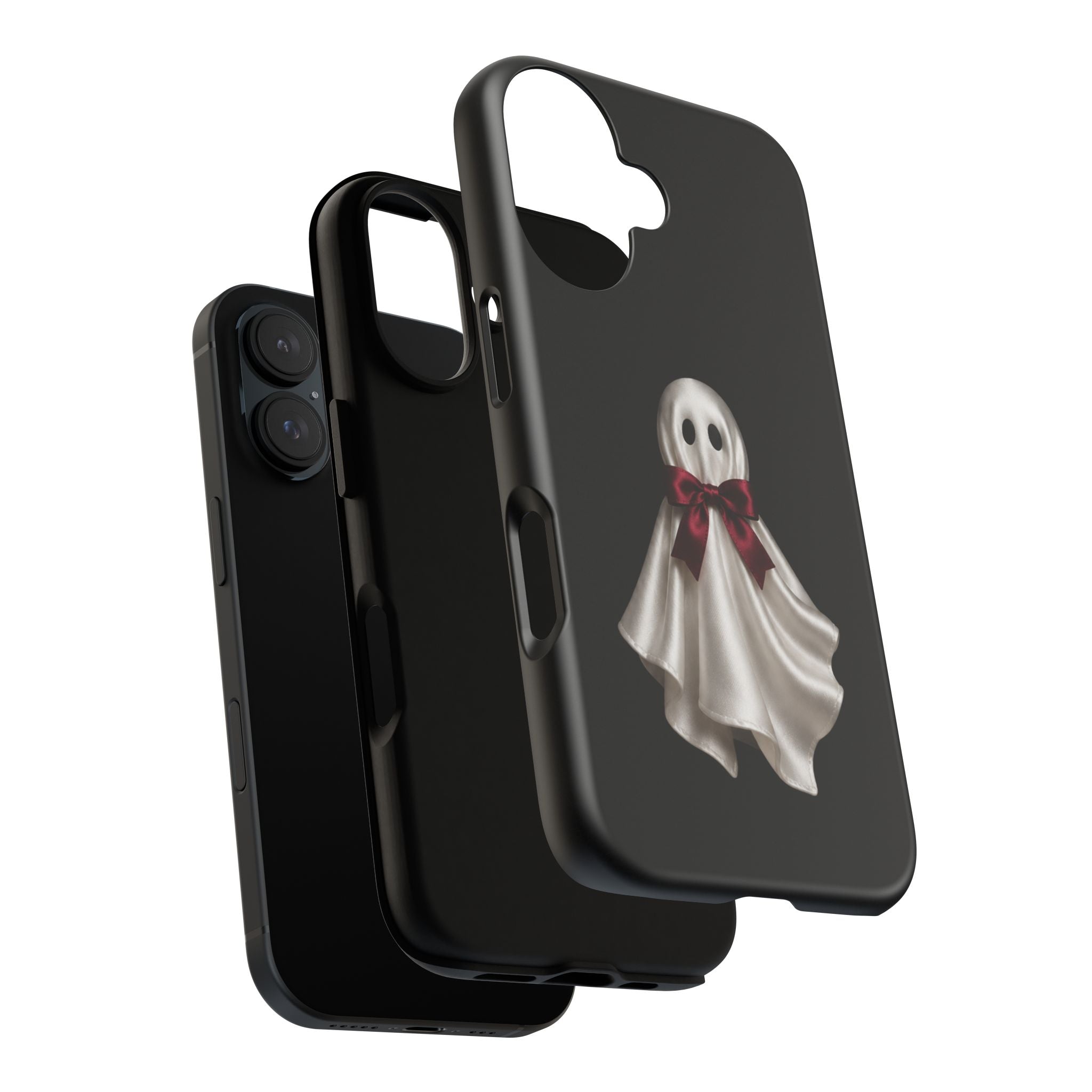 Burgundy Bow Ghost Spooky Phone Case