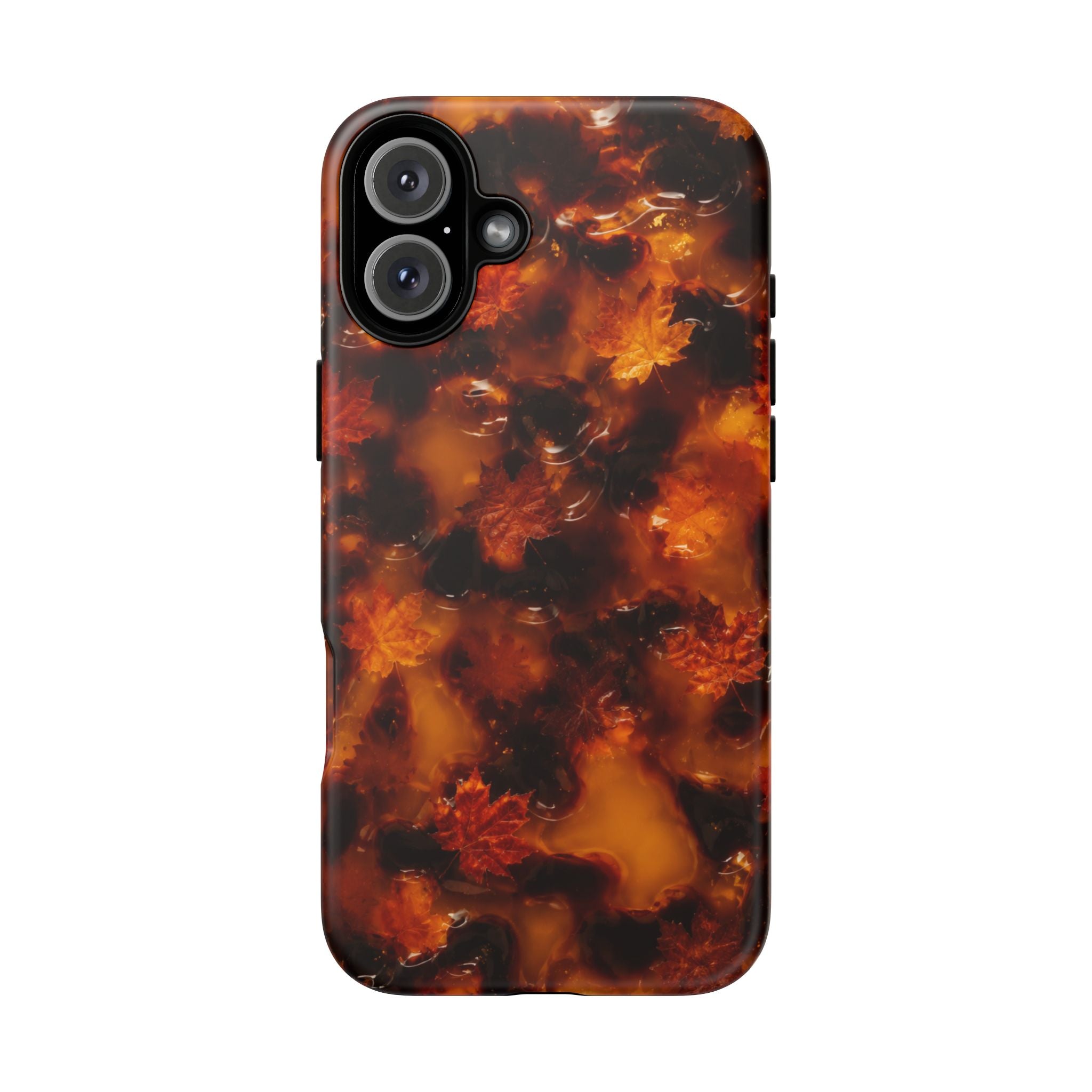 Amber Autumn Maple Leaf Phone Case