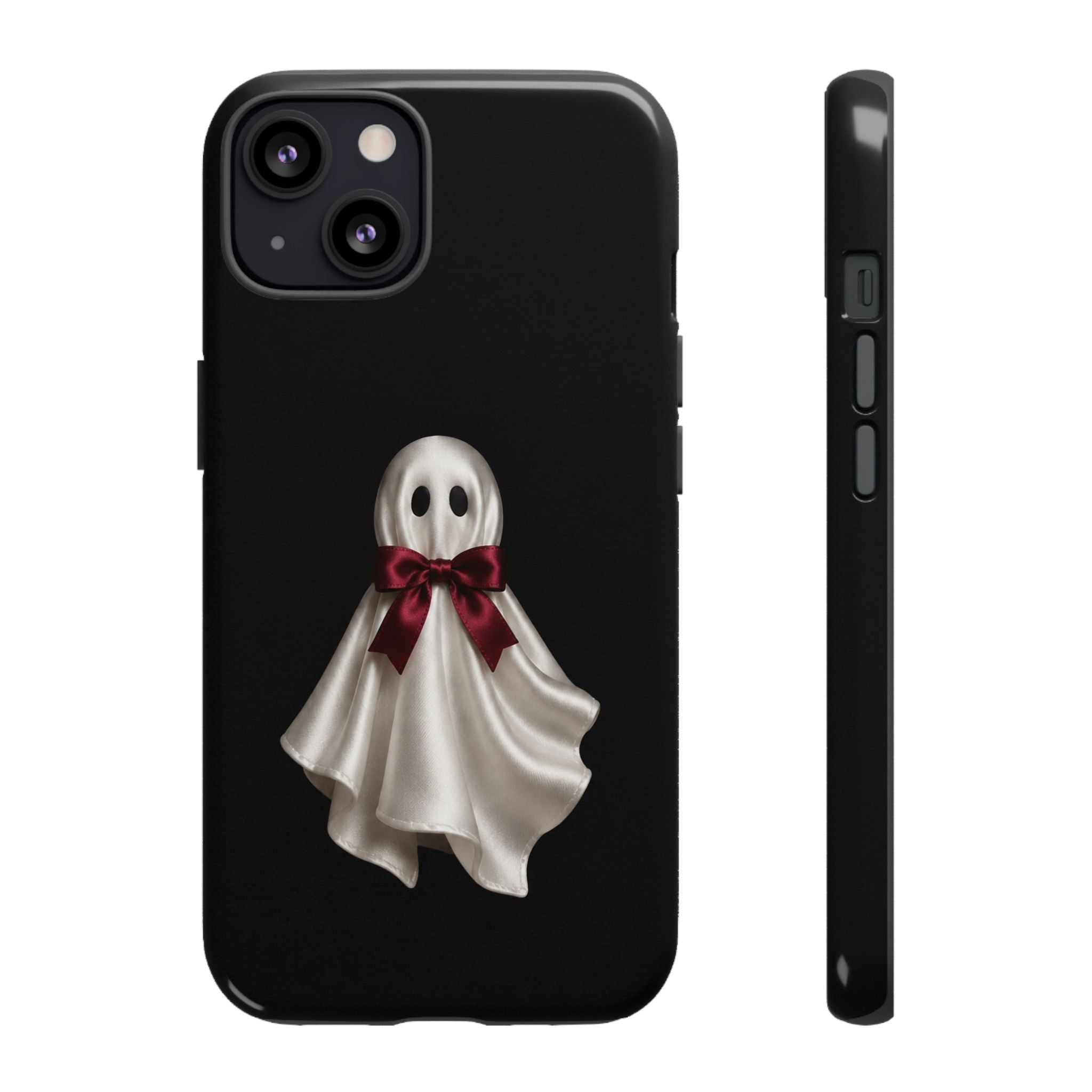 Burgundy Bow Ghost Spooky Phone Case