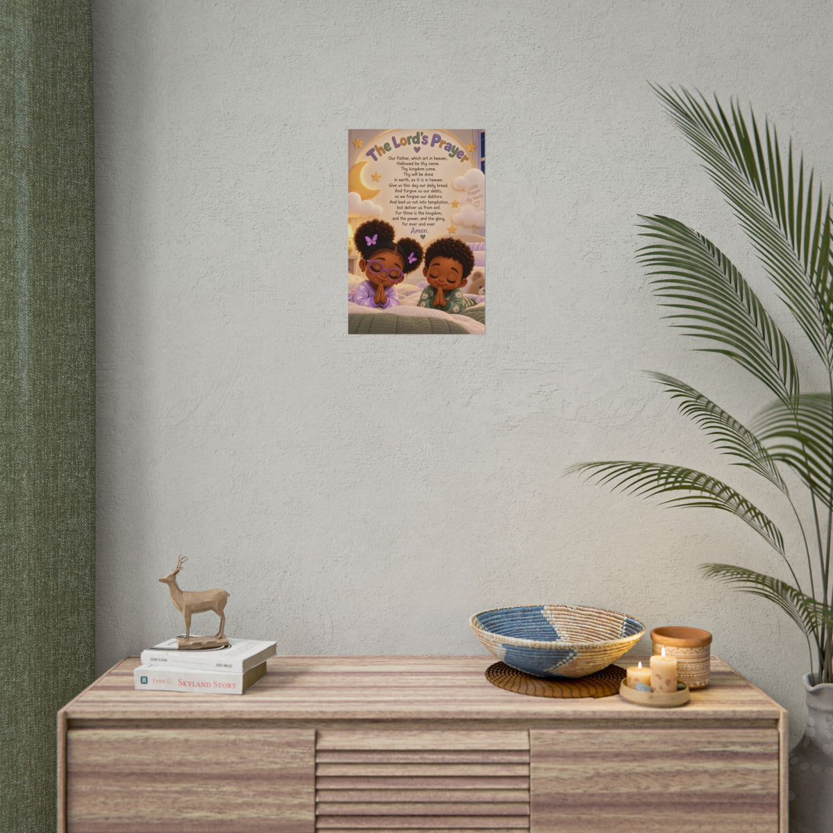 The Lord’s Prayer Christian Kids Poster | Faithful Little Hearts