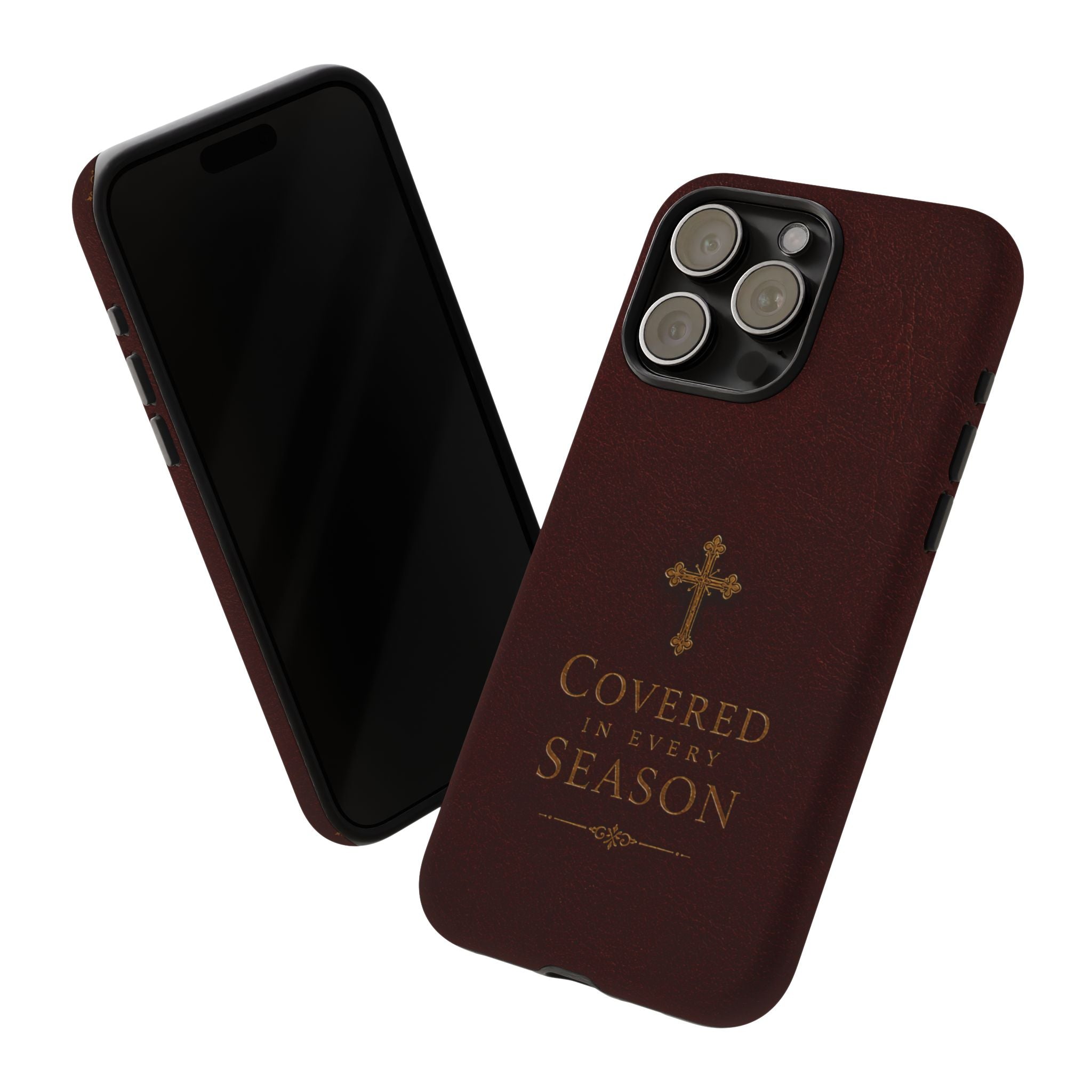 Covered in Every Season Christian Cross Phone Case