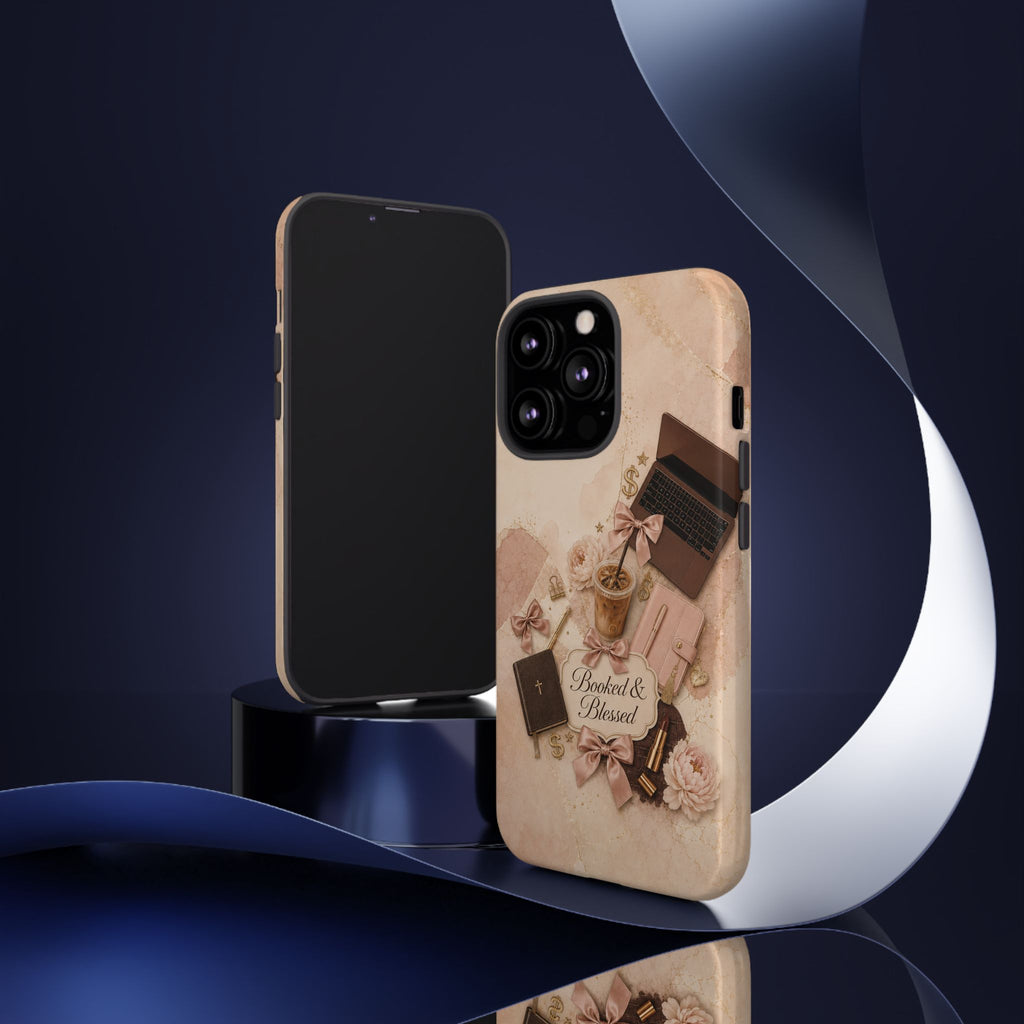 Booked & Blessed Christian Book Lover Phone Case