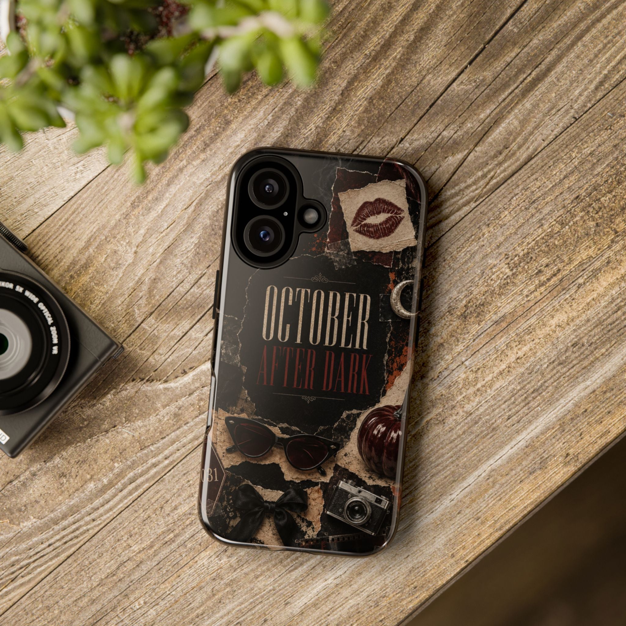 October After Dark Gothic Collage Phone Case