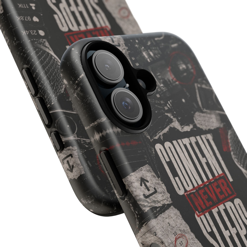 Content Never Sleeps Creator Phone Case