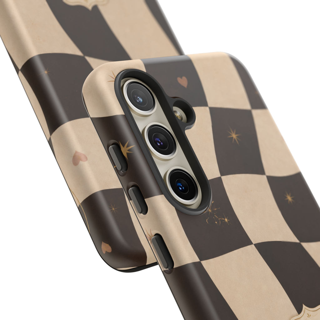Favor Looks Good on Me Vintage Checkerboard Phone Case