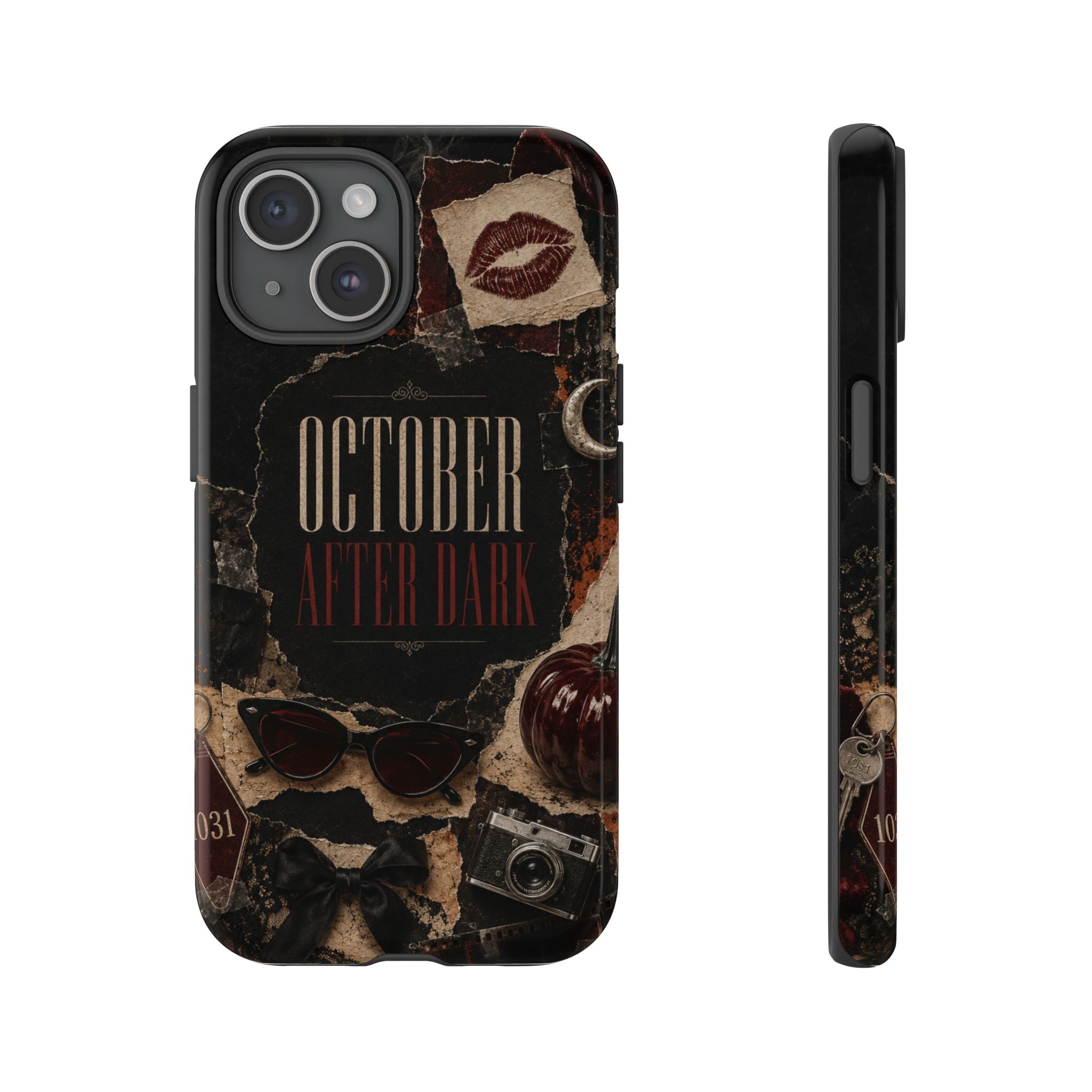 October After Dark Gothic Collage Phone Case