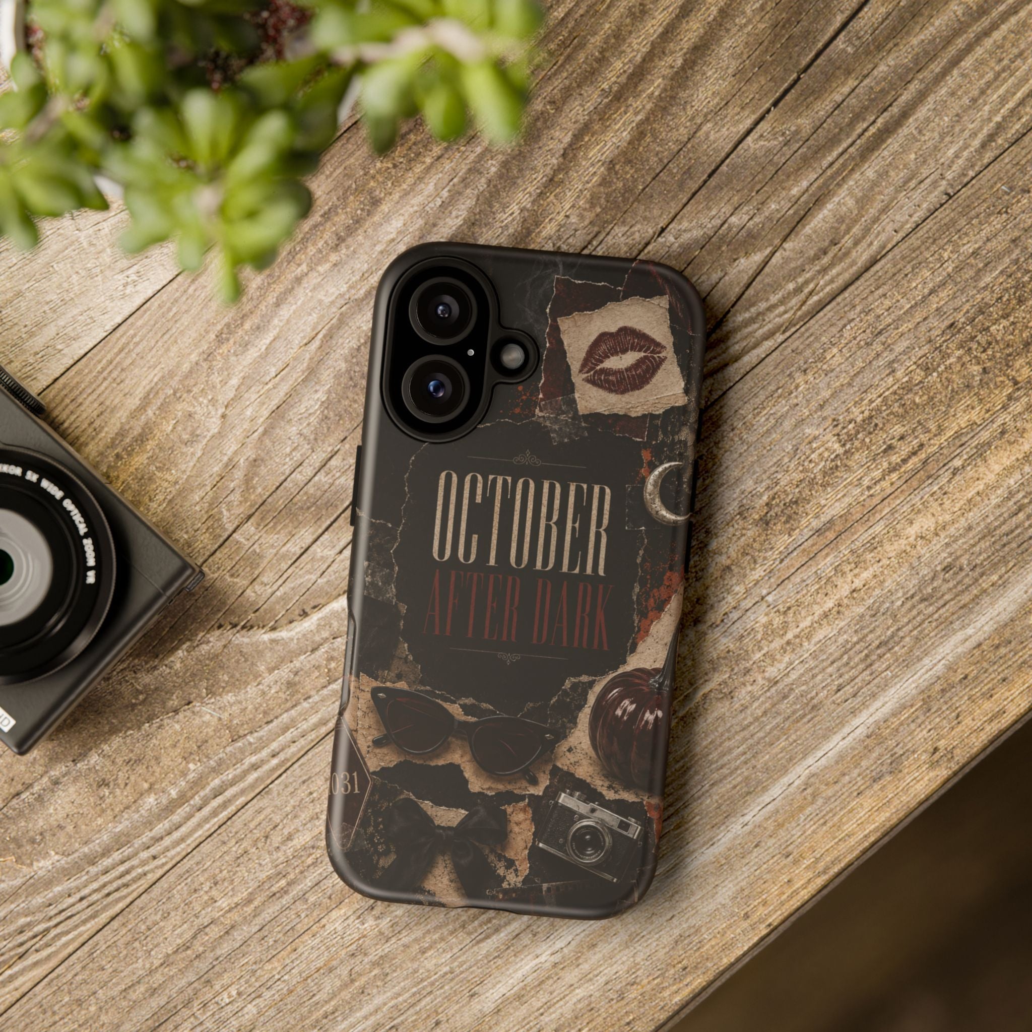October After Dark Gothic Collage Phone Case