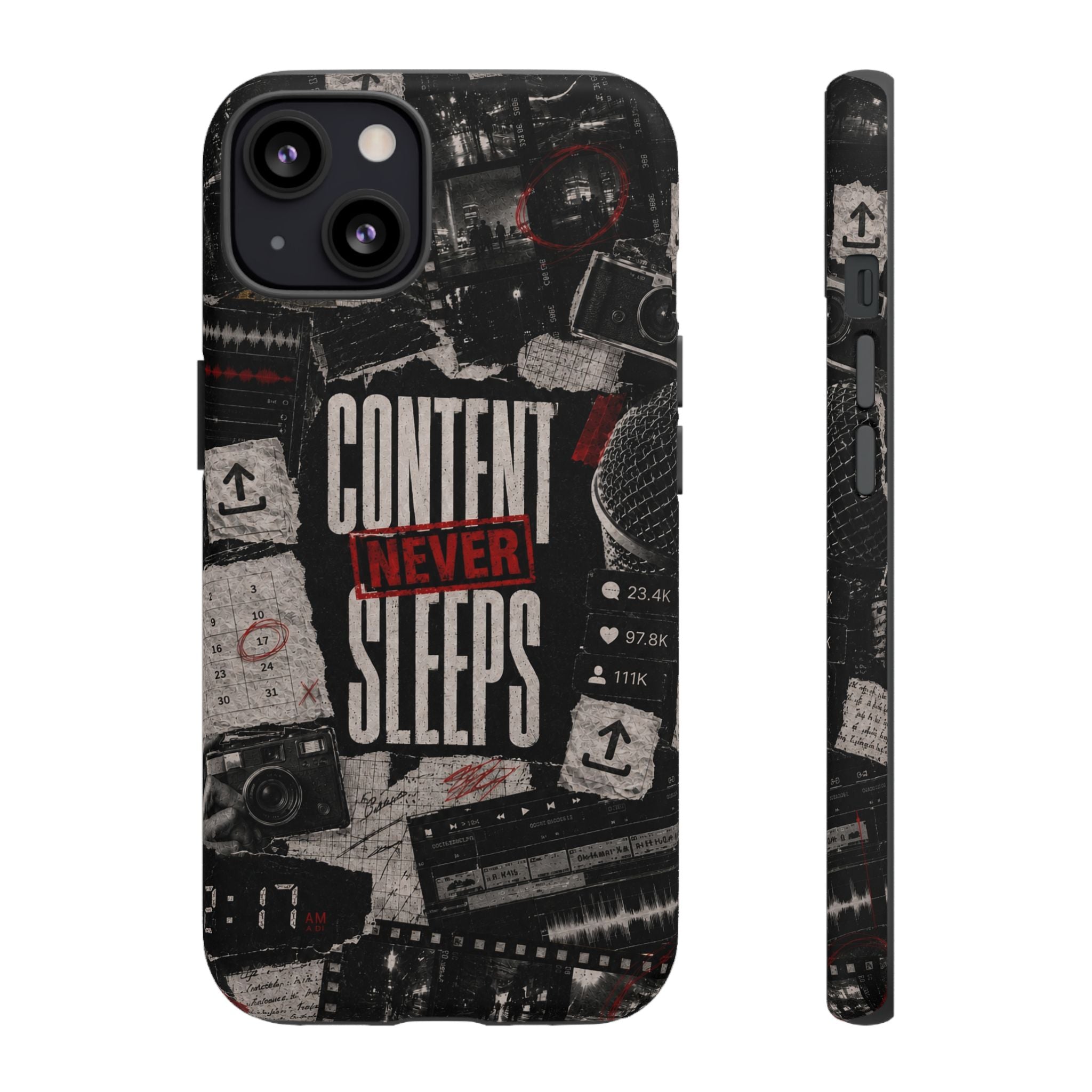 Content Never Sleeps Creator Phone Case