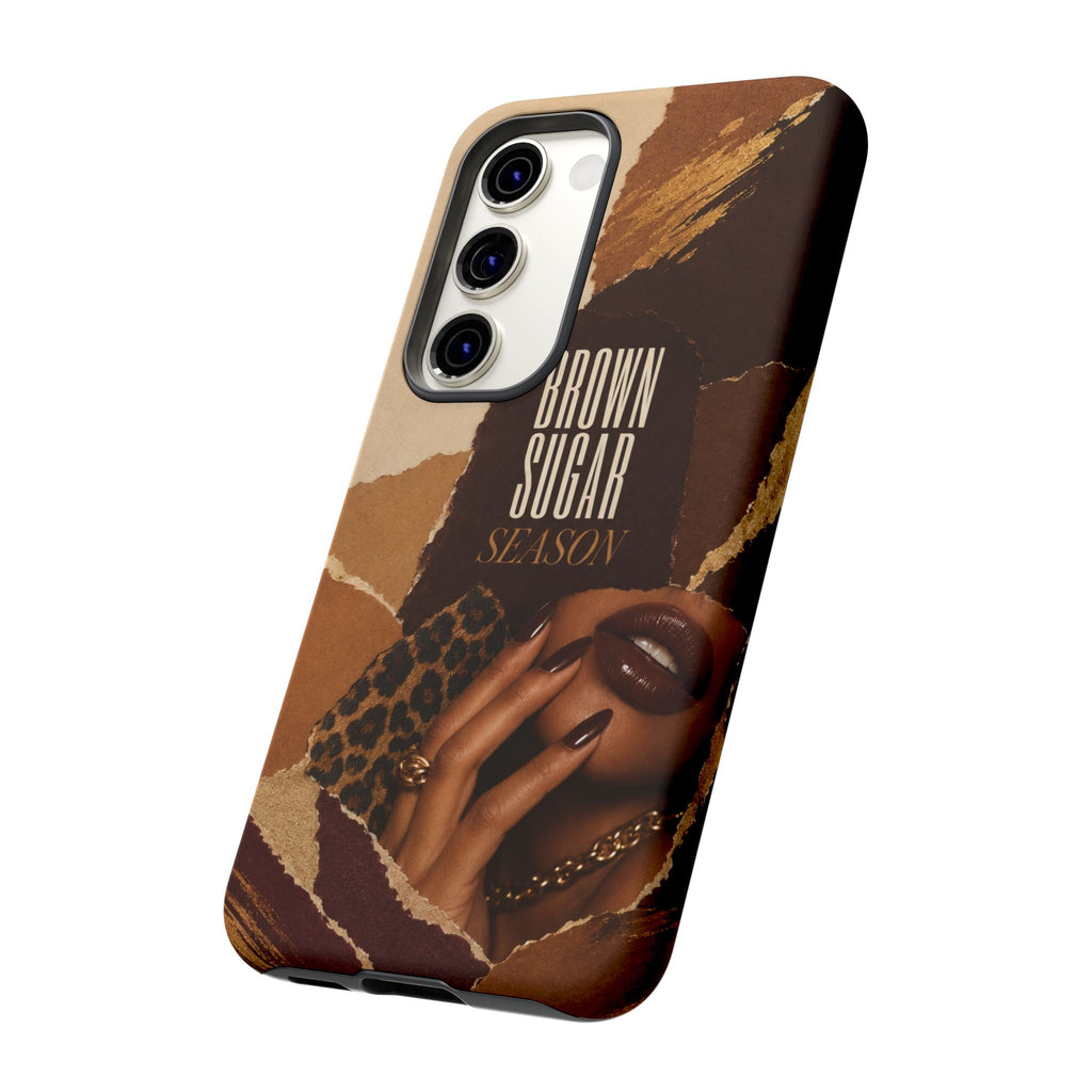 Brown Sugar Season Leopard Collage Phone Case