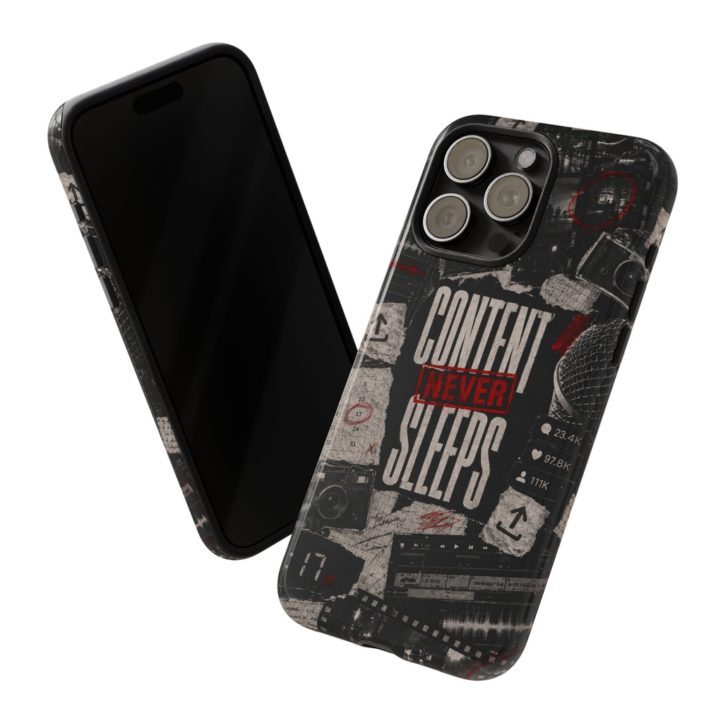 Content Never Sleeps Creator Phone Case