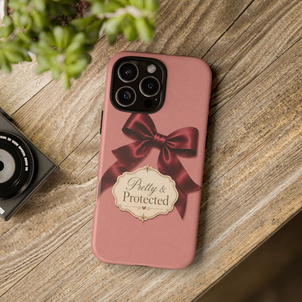 Pretty & Protected Bow Christian Phone Case