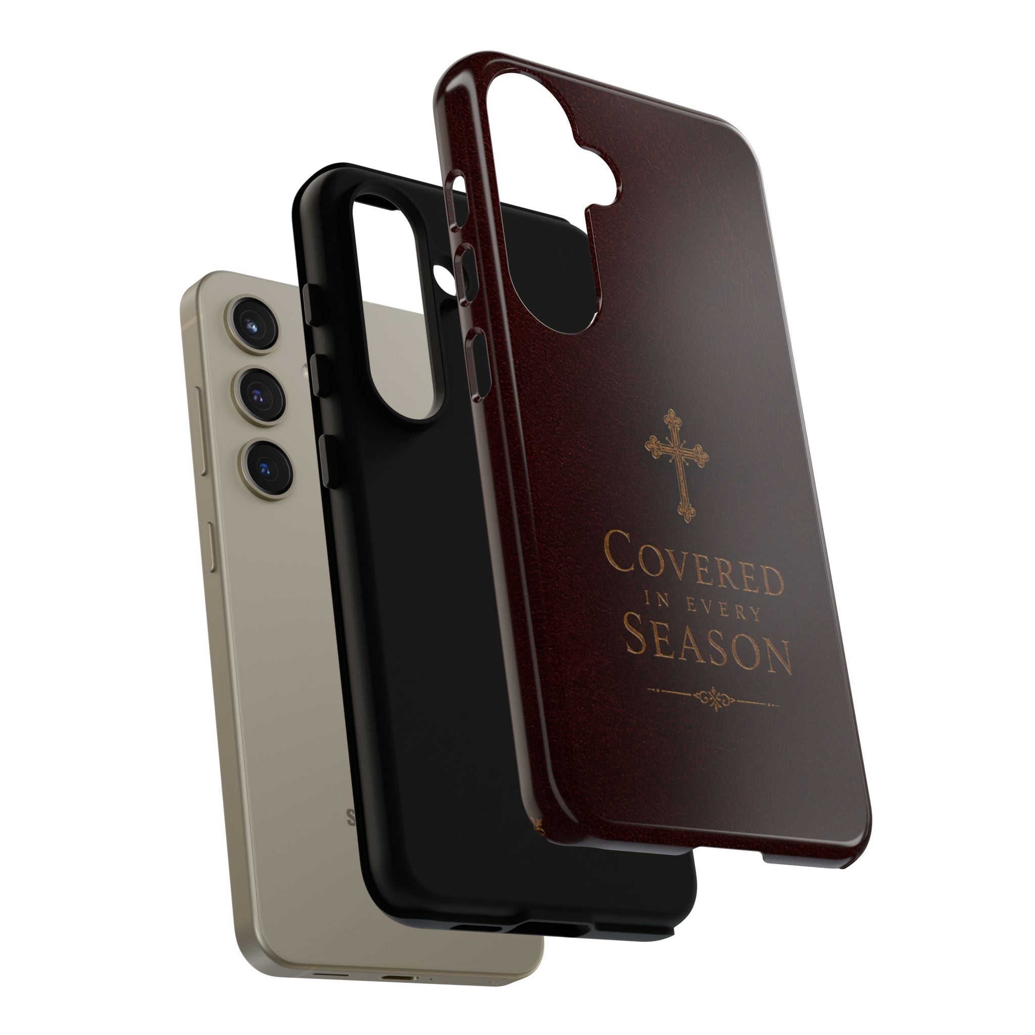 Covered in Every Season Christian Cross Phone Case