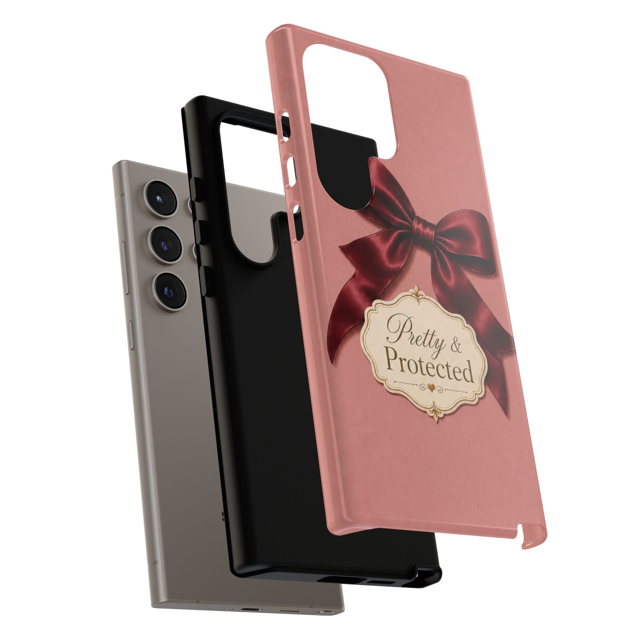 Pretty & Protected Bow Christian Phone Case