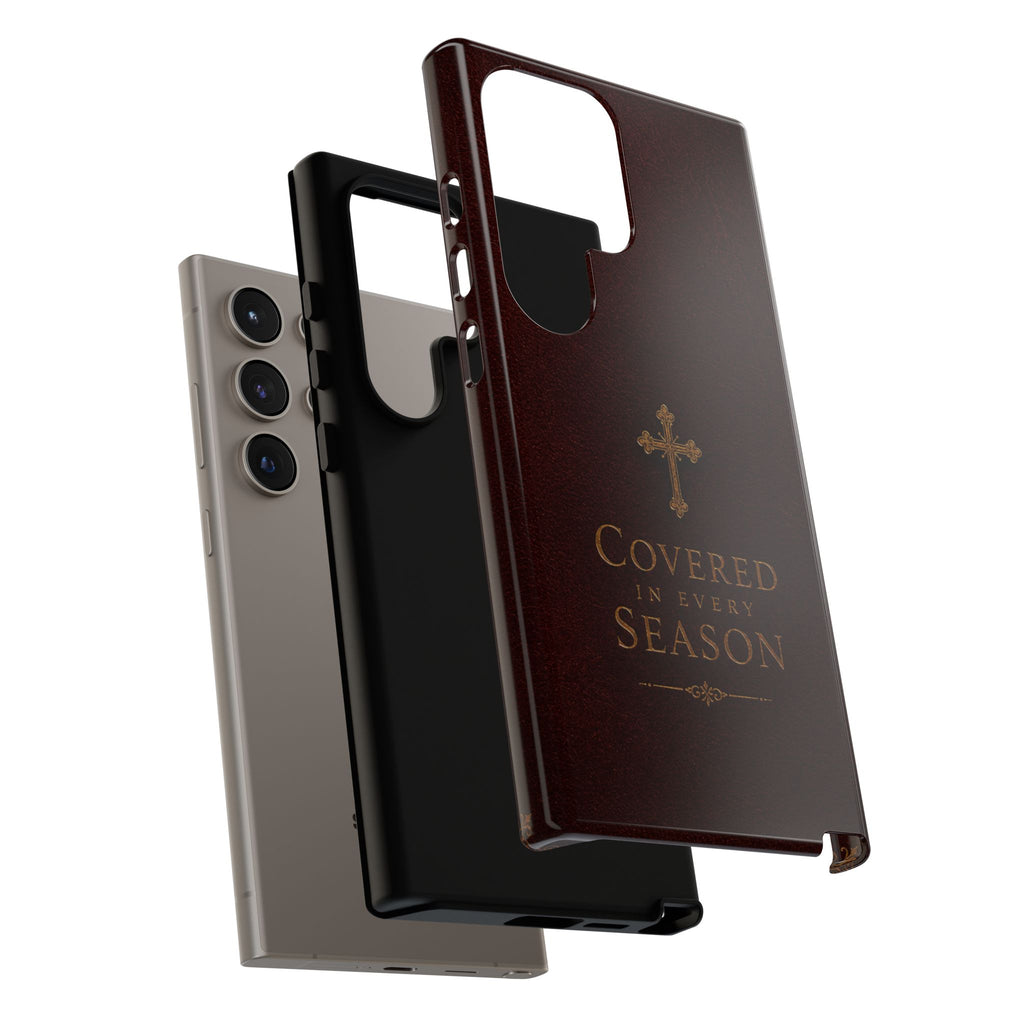 Covered in Every Season Christian Cross Phone Case